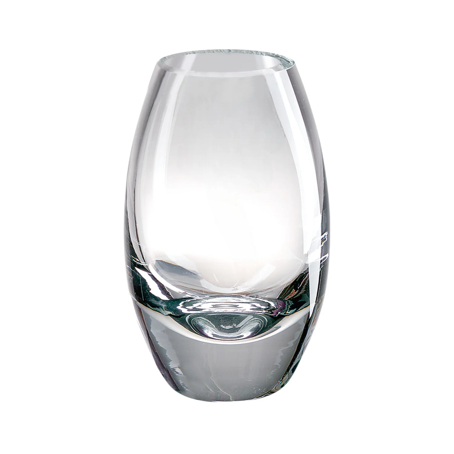 Clear Lead Free Crystal Oval Table Vase By Homeroots - Image 2