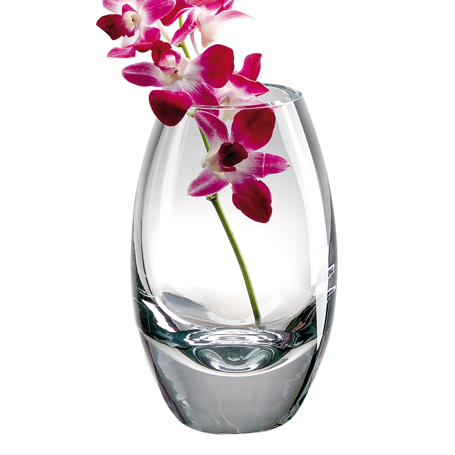 Clear Lead Free Crystal Oval Table Vase By Homeroots - Image 4