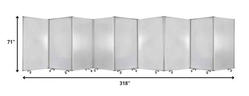 Clear Metal  Panel Resilient Screen By Homeroots - 370389 - Image 2
