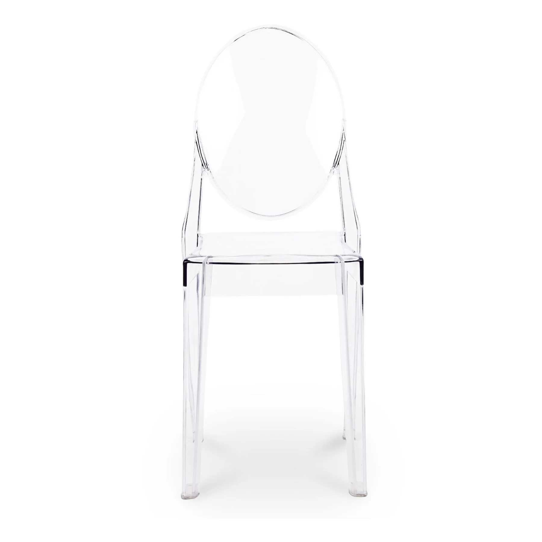 Clear Transparent Acrylic Dining Chair By Homeroots - Image 2
