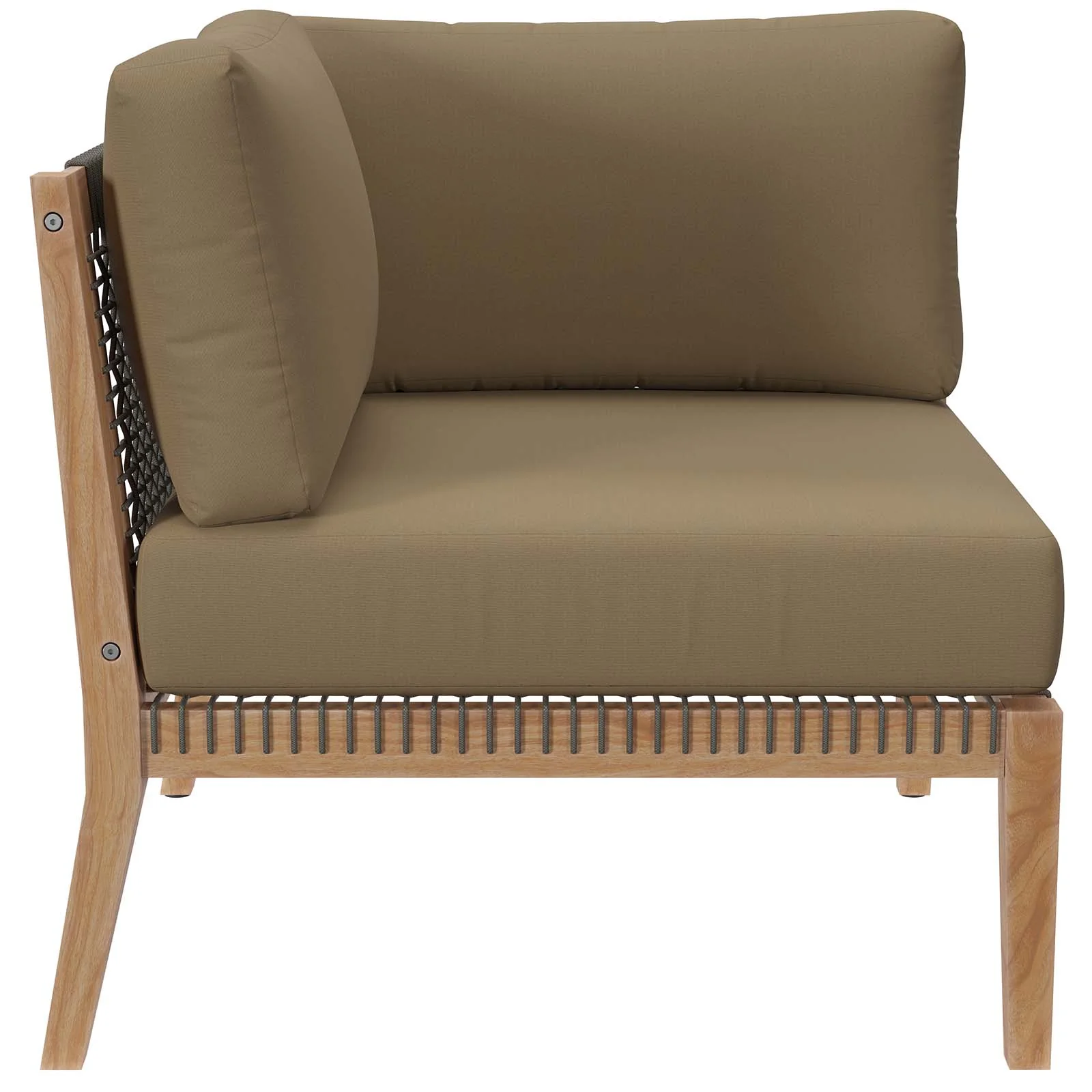 Clearwater Outdoor Patio Teak Wood 4-Piece Sectional Sofa By Modway - EEI-6121 - Image 26