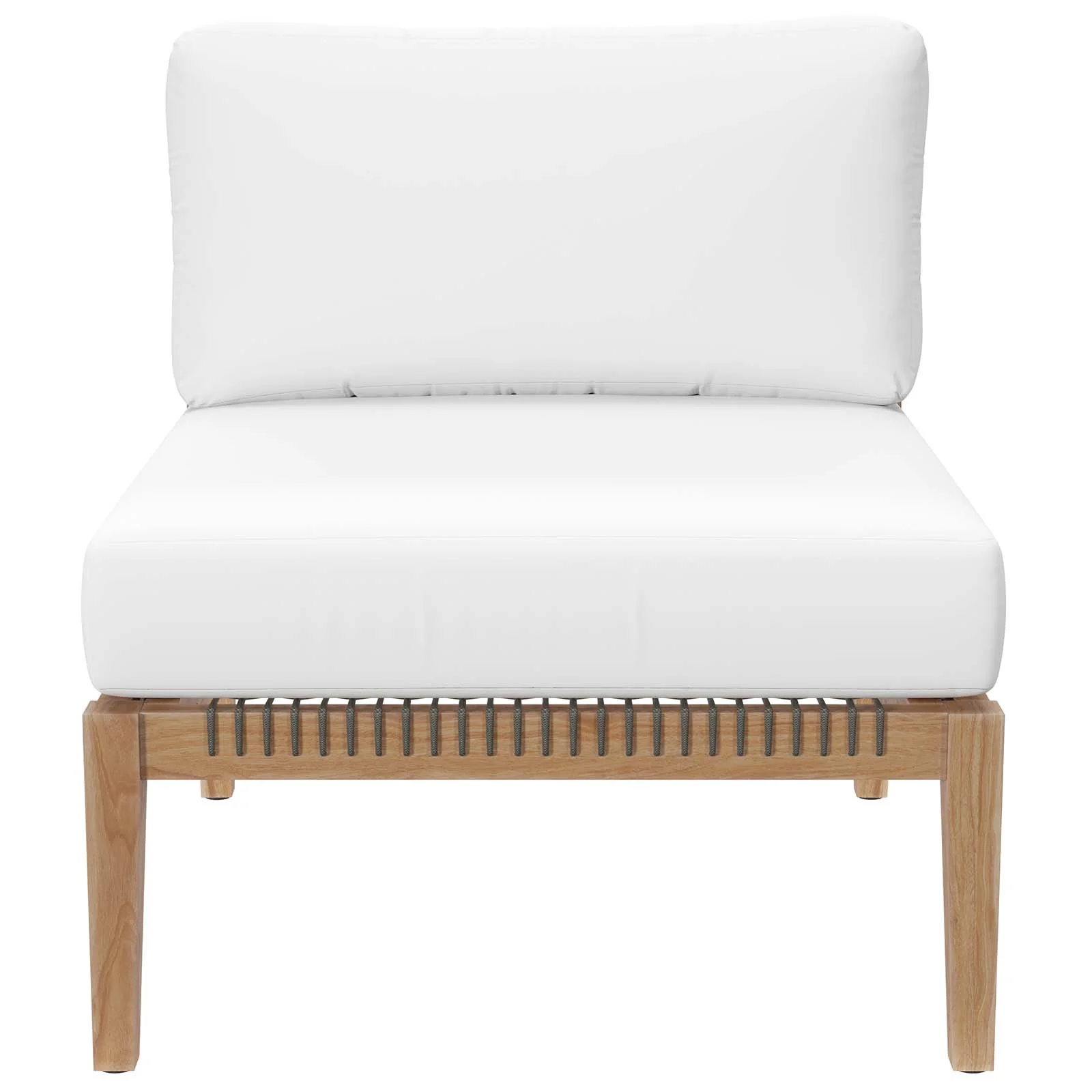 Clearwater Outdoor Patio Teak Wood 4-Piece Sectional Sofa By Modway - EEI-6121 - Image 42