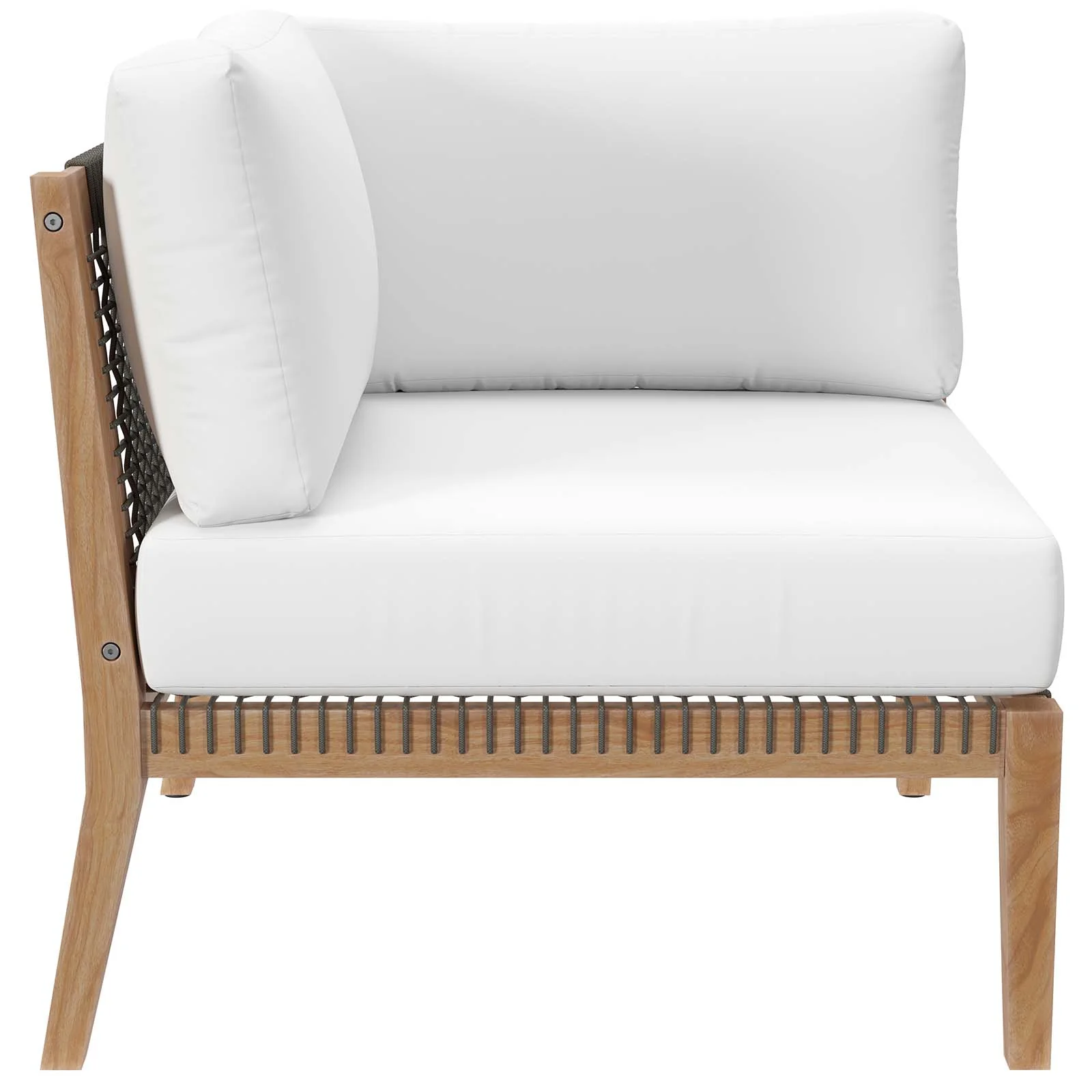Clearwater Outdoor Patio Teak Wood 4-Piece Sectional Sofa By Modway - EEI-6121 - Image 52