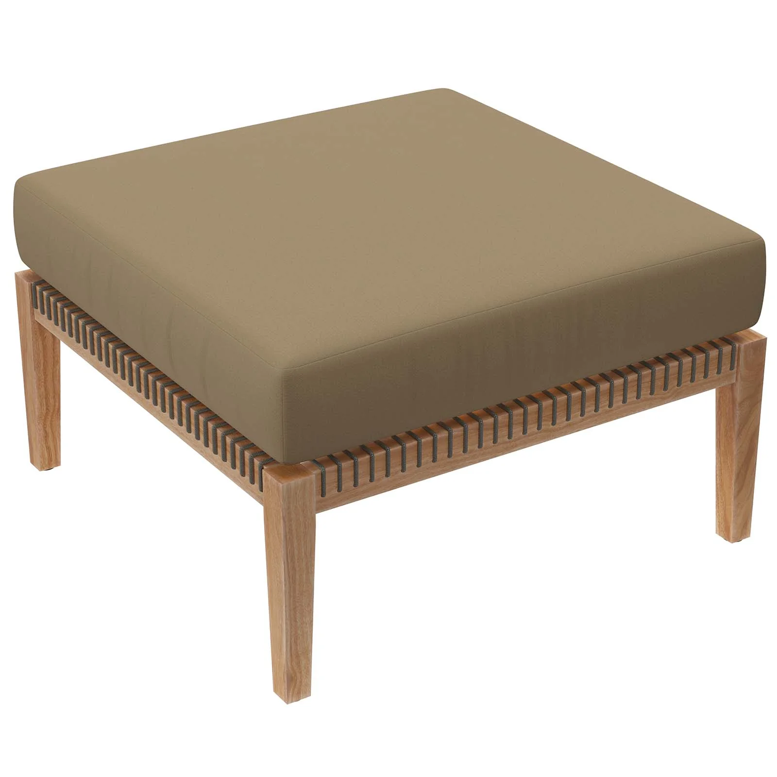 Clearwater Outdoor Patio Teak Wood 6-Piece Sectional Sofa By Modway - EEI-6122 - Image 21