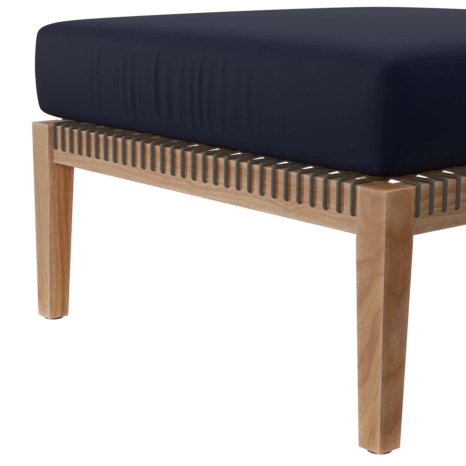 Clearwater Outdoor Patio Teak Wood 6-Piece Sectional Sofa By Modway - EEI-6122 - Image 36