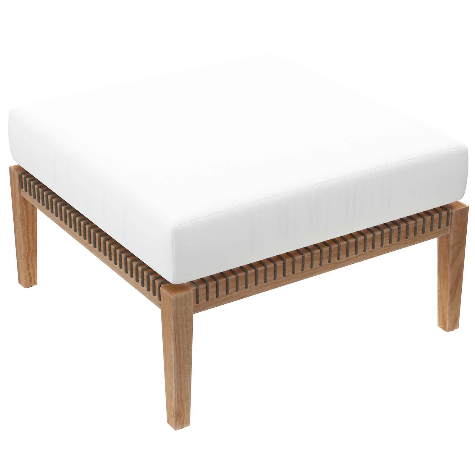 Clearwater Outdoor Patio Teak Wood 6-Piece Sectional Sofa By Modway - EEI-6124 - Image 47