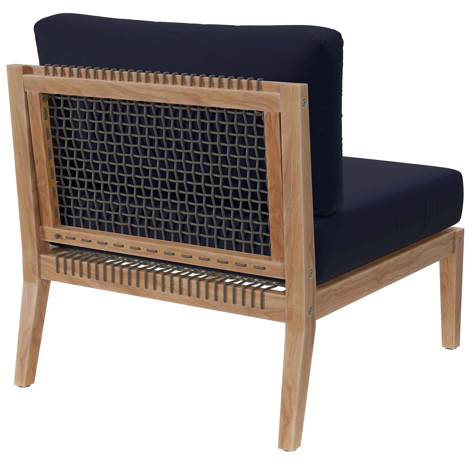 Clearwater Outdoor Patio Teak Wood Armless Chair By Modway - EEI-5856 - Image 17