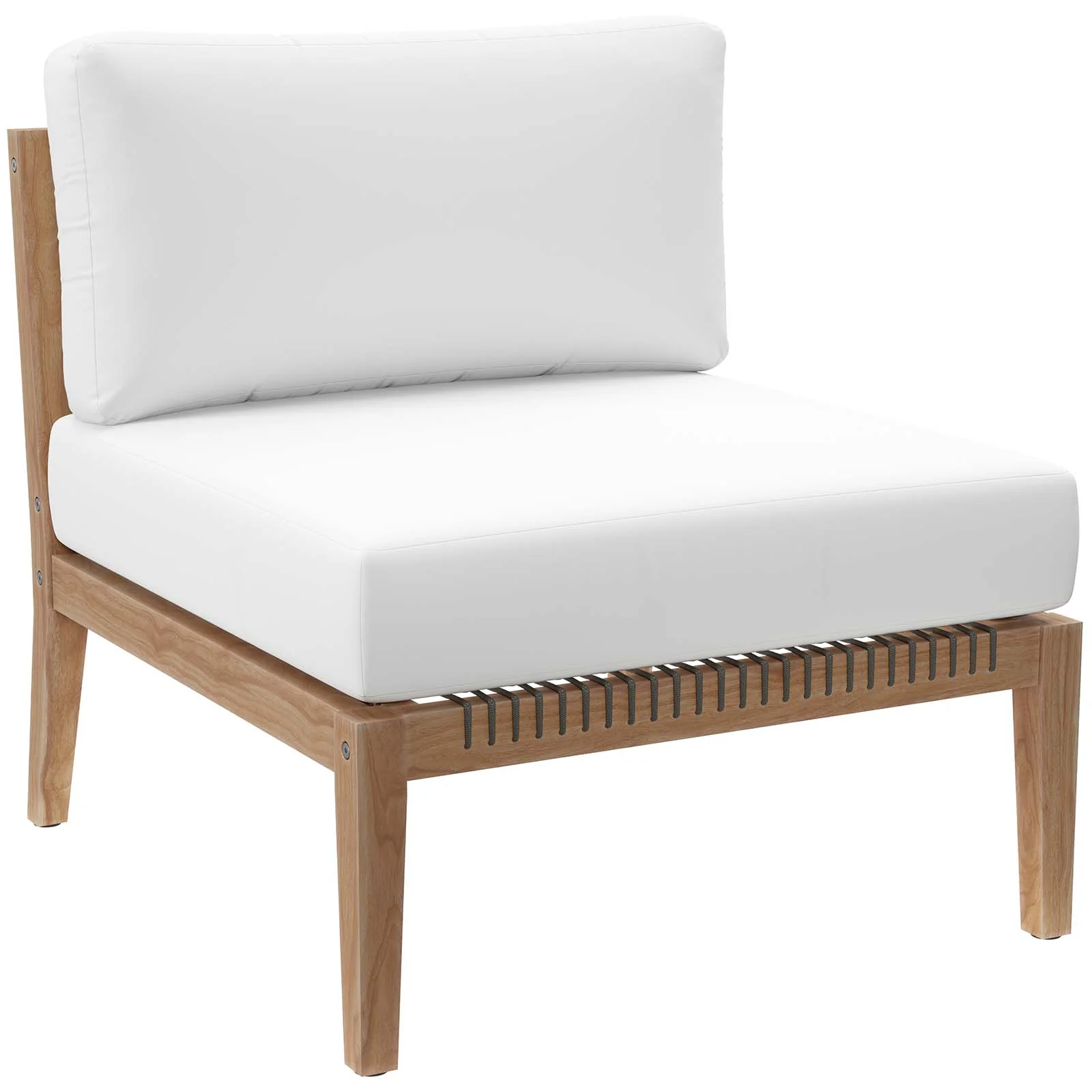 Clearwater Outdoor Patio Teak Wood Armless Chair By Modway - EEI-5856 - Image 22
