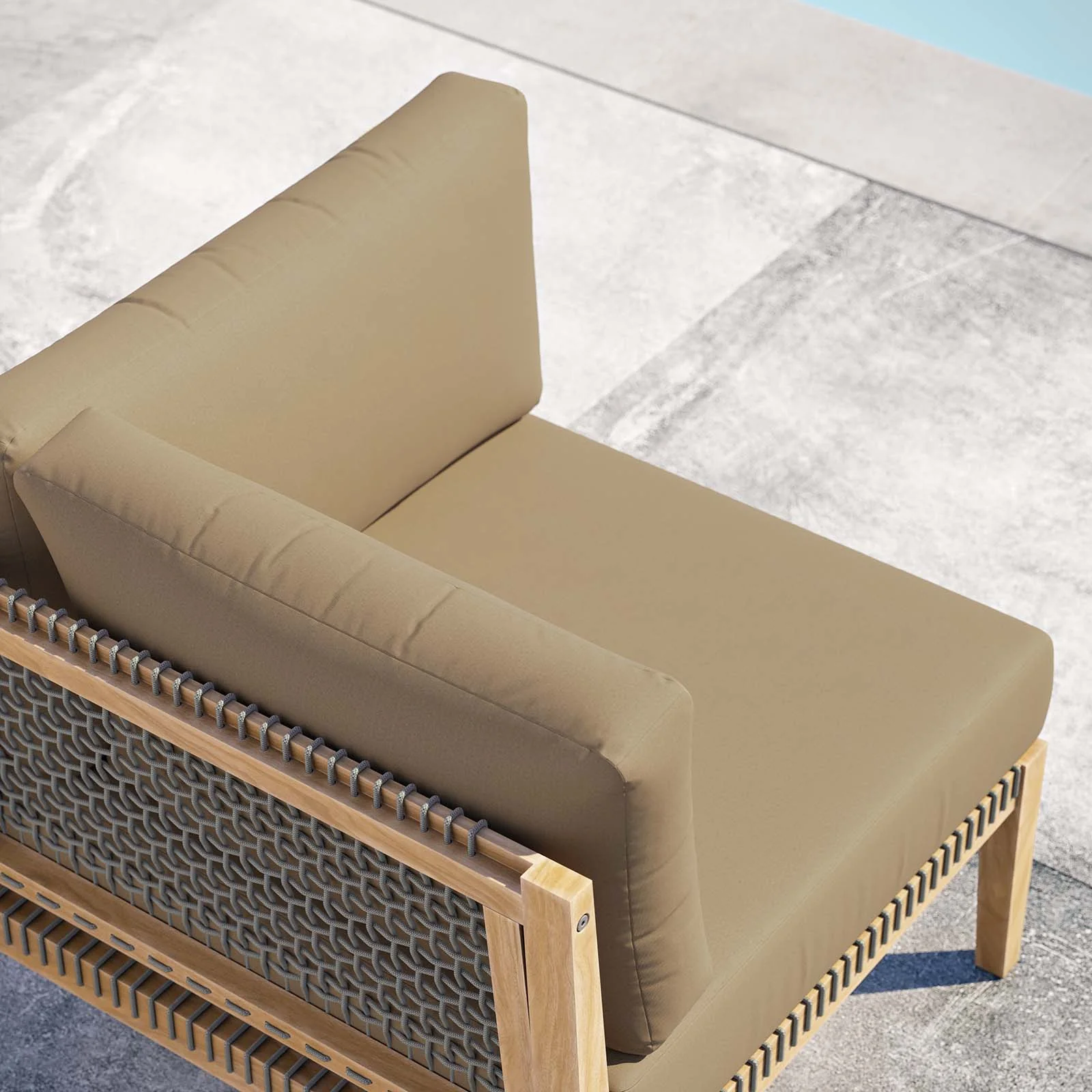 Clearwater Outdoor Patio Teak Wood Corner Chair By Modway - EEI-5855 - Image 13