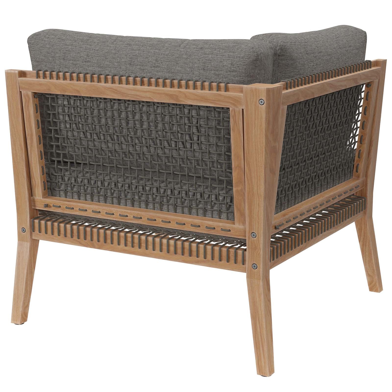 Clearwater Outdoor Patio Teak Wood Corner Chair By Modway - EEI-5855 - Image 3
