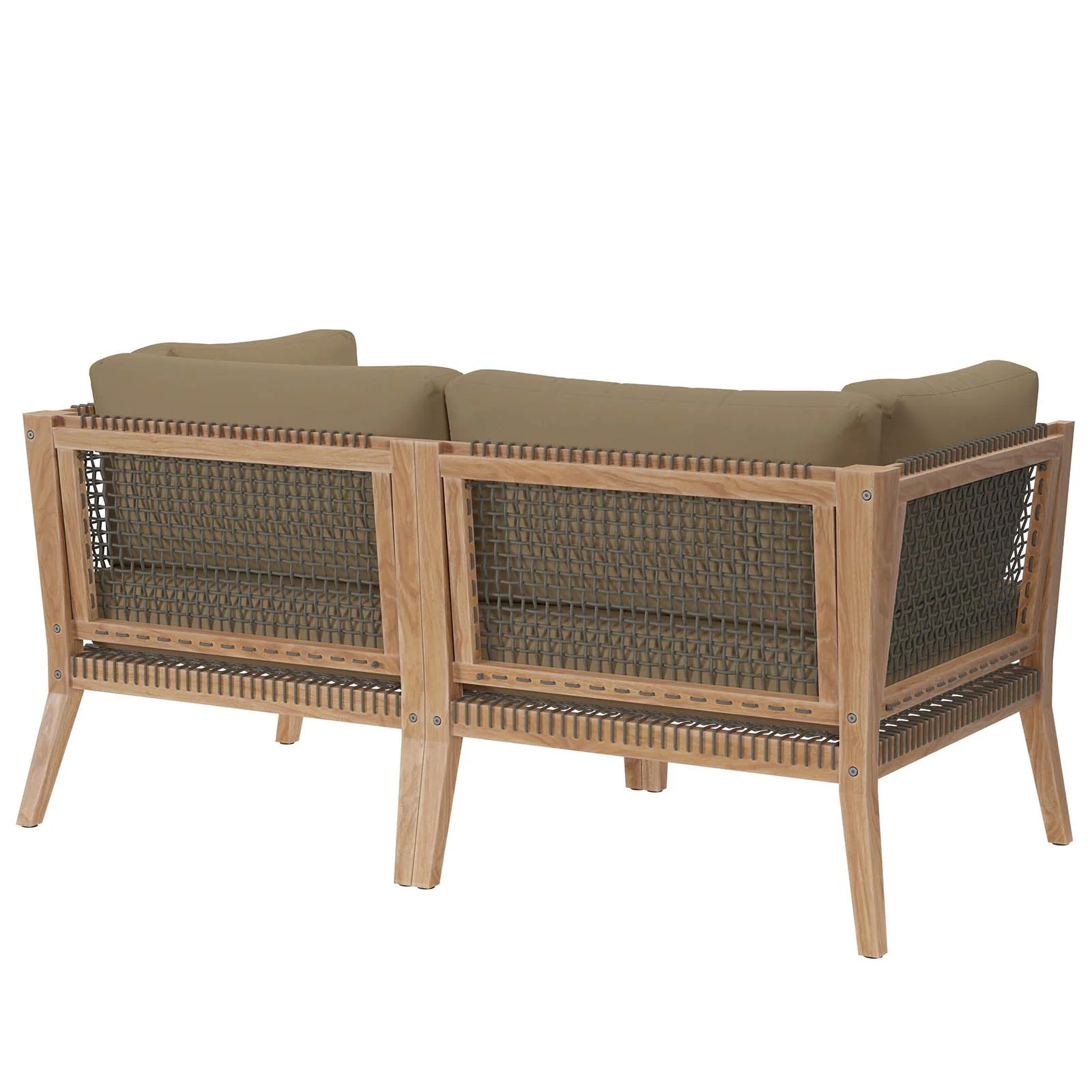 Clearwater Outdoor Patio Teak Wood Loveseat By Modway - EEI-6119 - Image 10