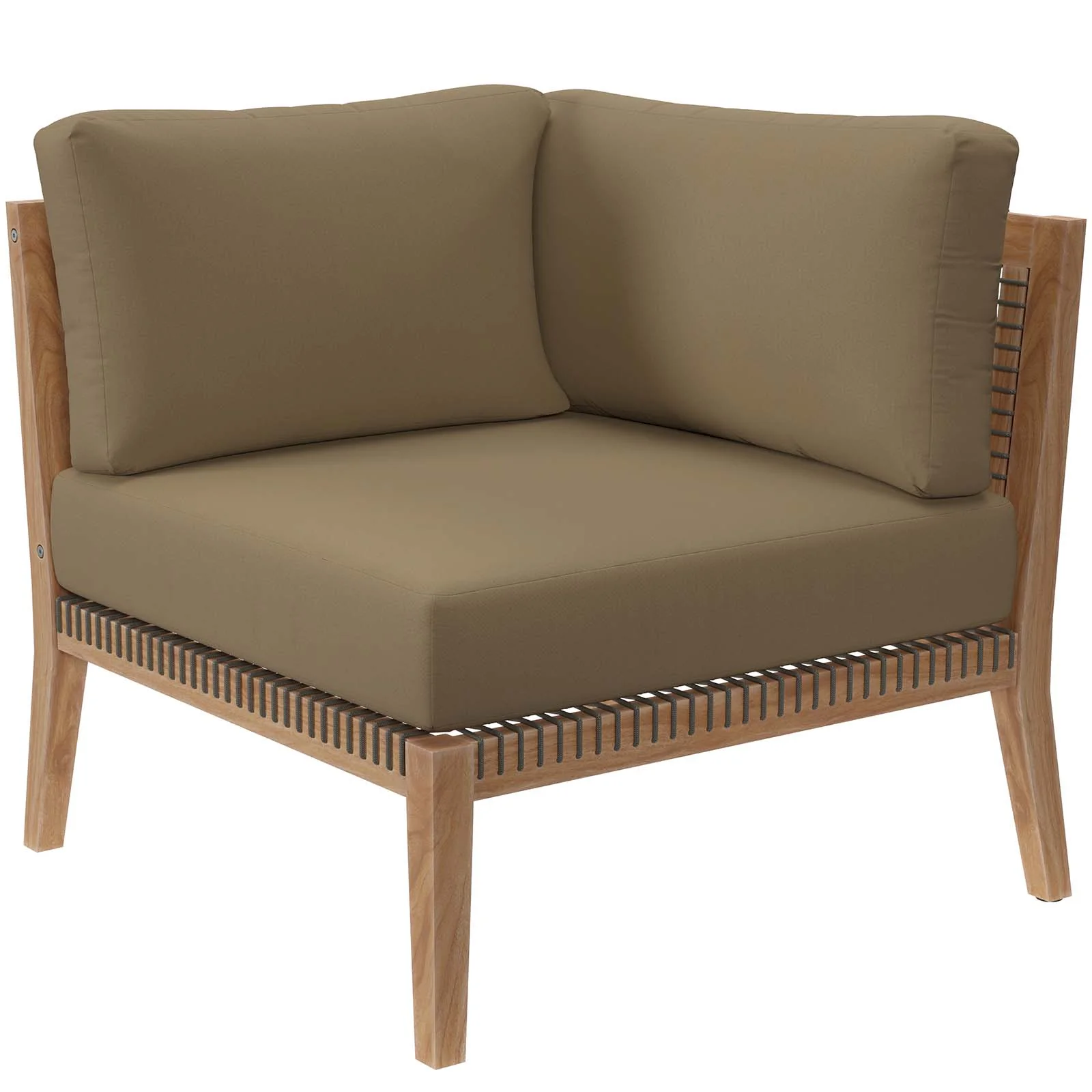 Clearwater Outdoor Patio Teak Wood Loveseat By Modway - EEI-6119 - Image 11