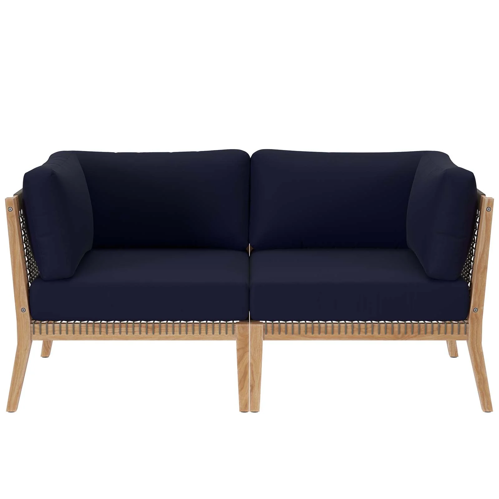 Clearwater Outdoor Patio Teak Wood Loveseat By Modway - EEI-6119 - Image 17