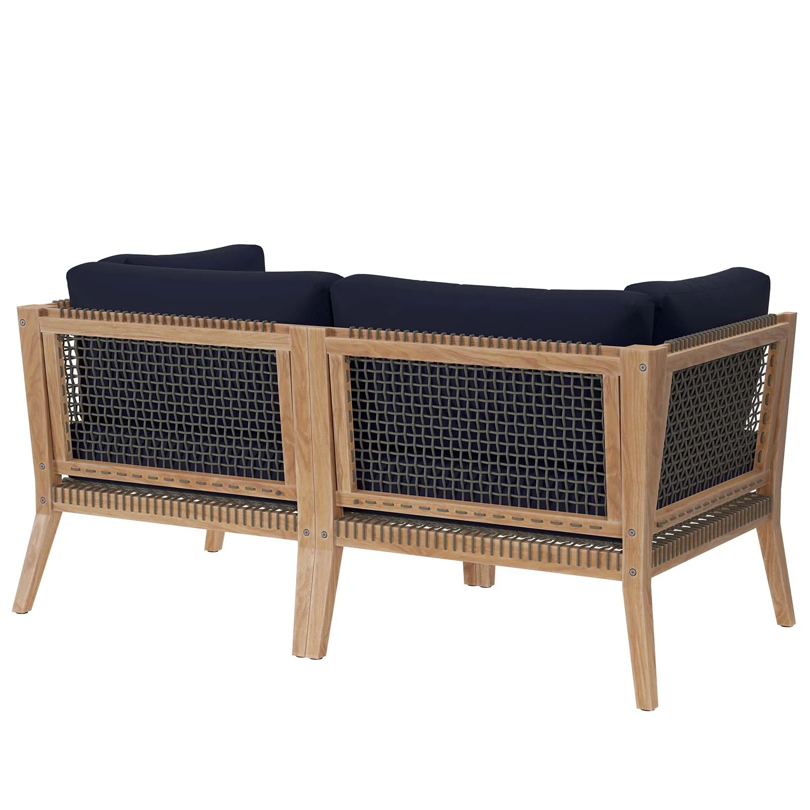 Clearwater Outdoor Patio Teak Wood Loveseat By Modway - EEI-6119 - Image 18