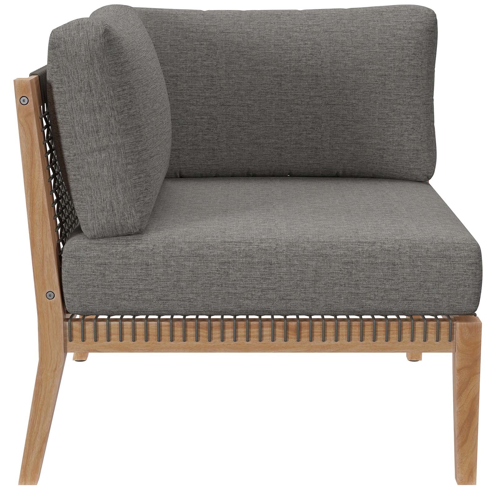Clearwater Outdoor Patio Teak Wood Loveseat By Modway - EEI-6119 - Image 6