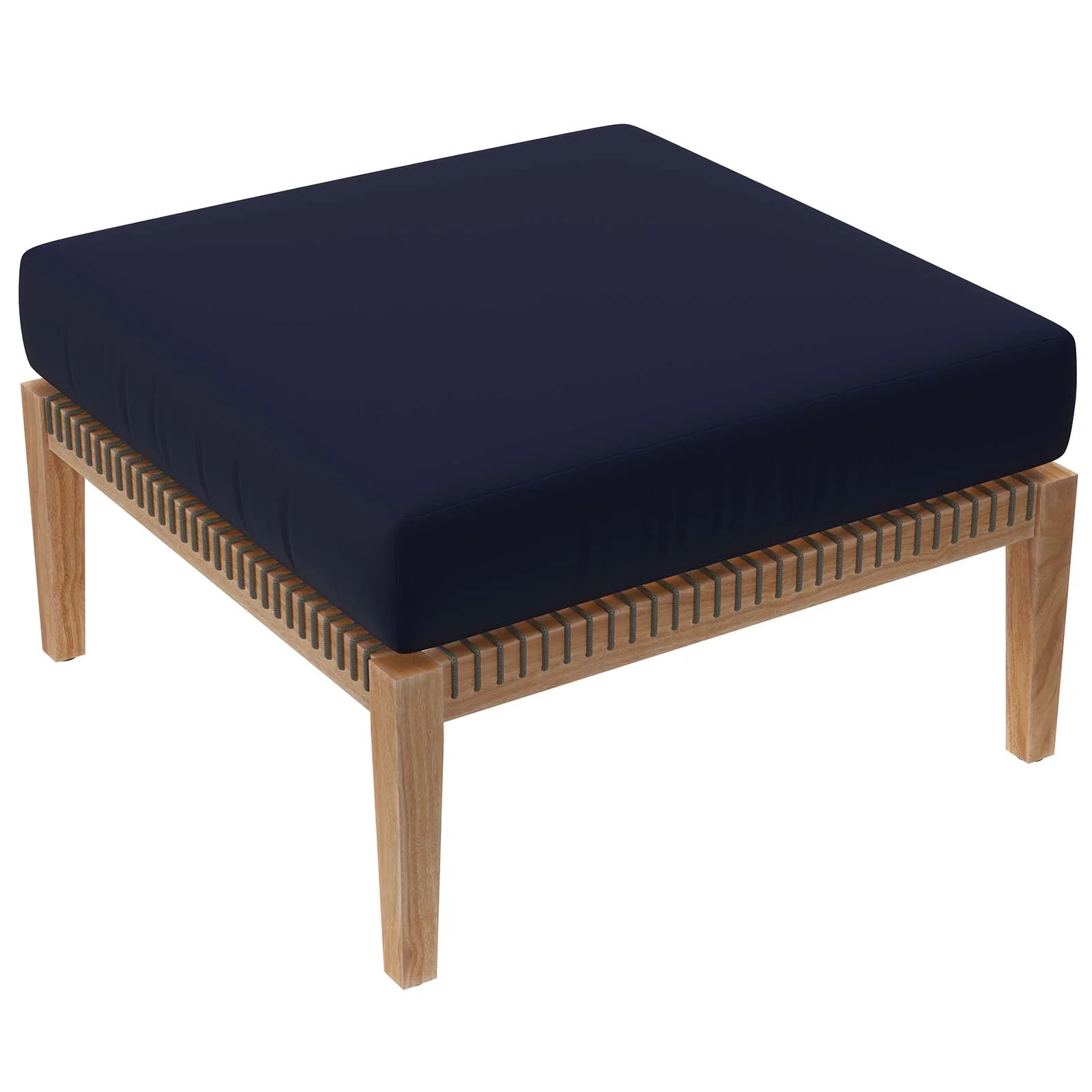Clearwater Outdoor Patio Teak Wood Ottoman By Modway - EEI-5854 - Image 15