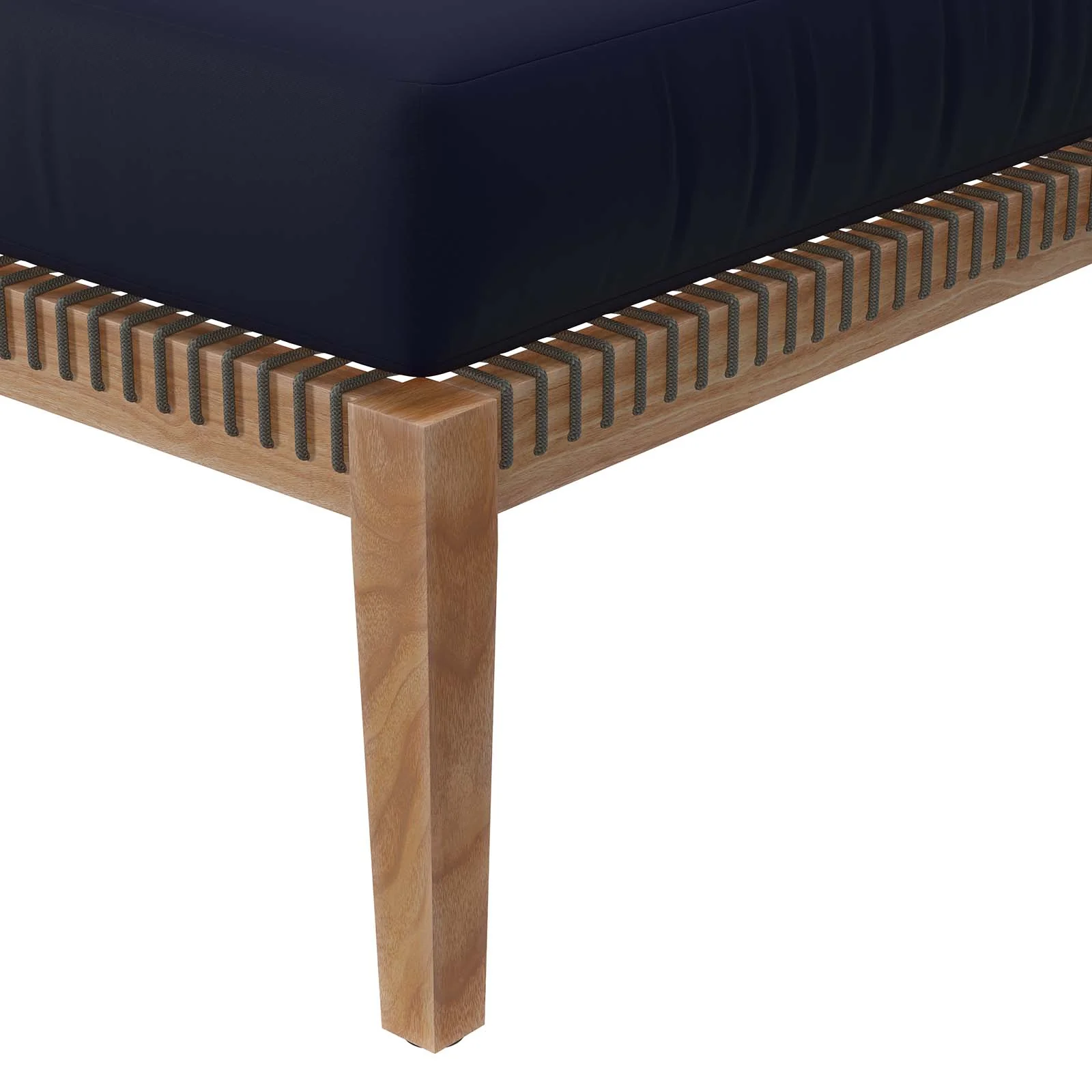 Clearwater Outdoor Patio Teak Wood Ottoman By Modway - EEI-5854 - Image 18