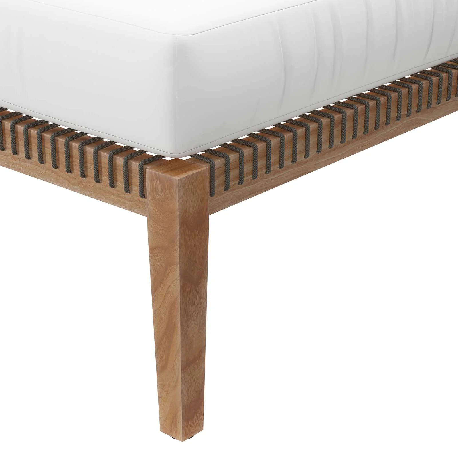 Clearwater Outdoor Patio Teak Wood Ottoman By Modway - EEI-5854 - Image 25