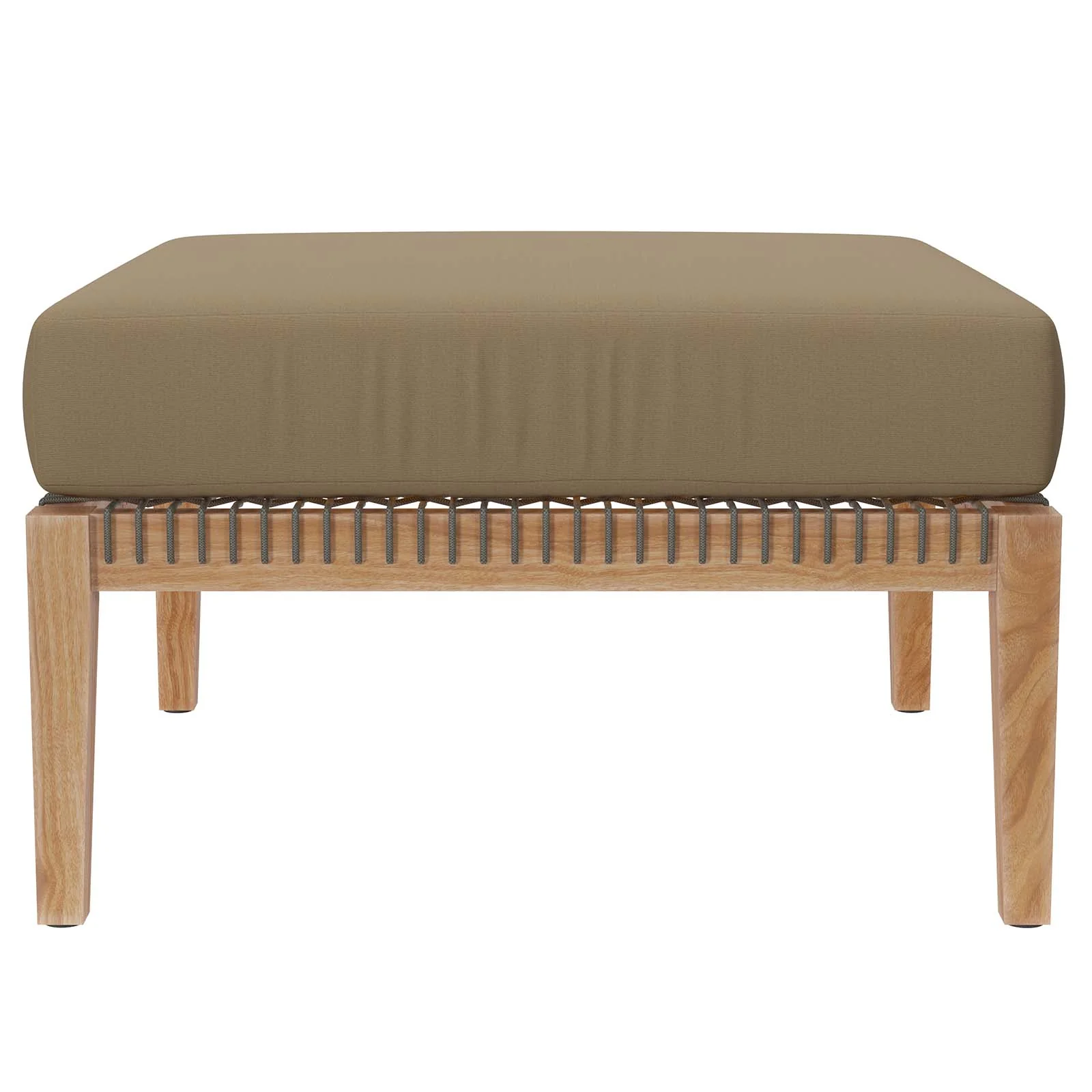 Clearwater Outdoor Patio Teak Wood Ottoman By Modway - EEI-5854 - Image 9