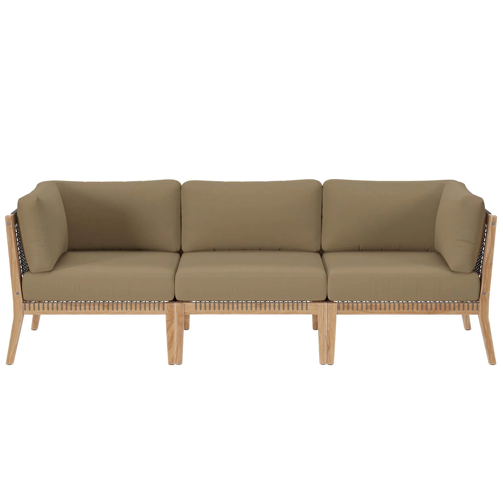 Clearwater Outdoor Patio Teak Wood Sofa By Modway - EEI-6120 - Image 11