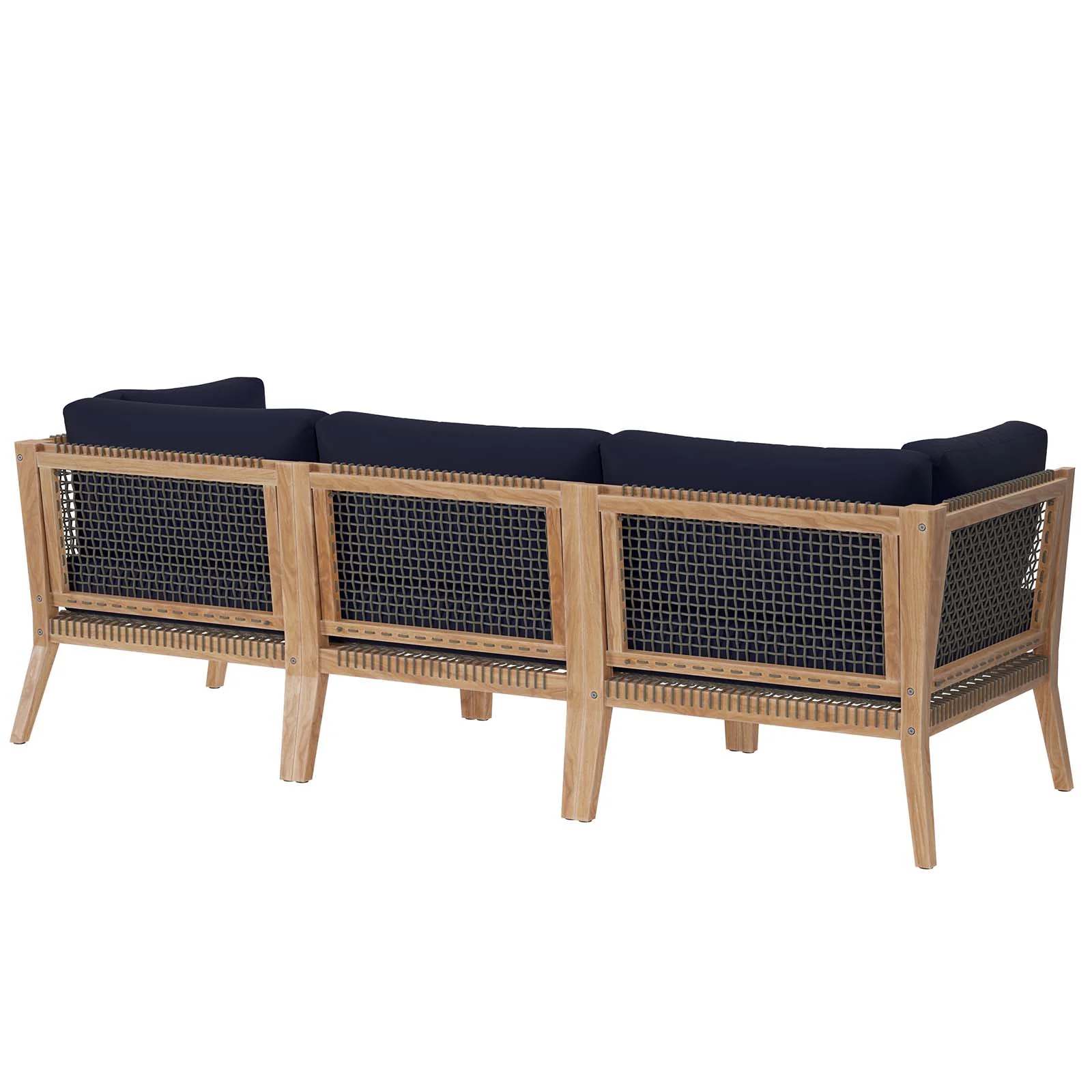 Clearwater Outdoor Patio Teak Wood Sofa By Modway - EEI-6120 - Image 24
