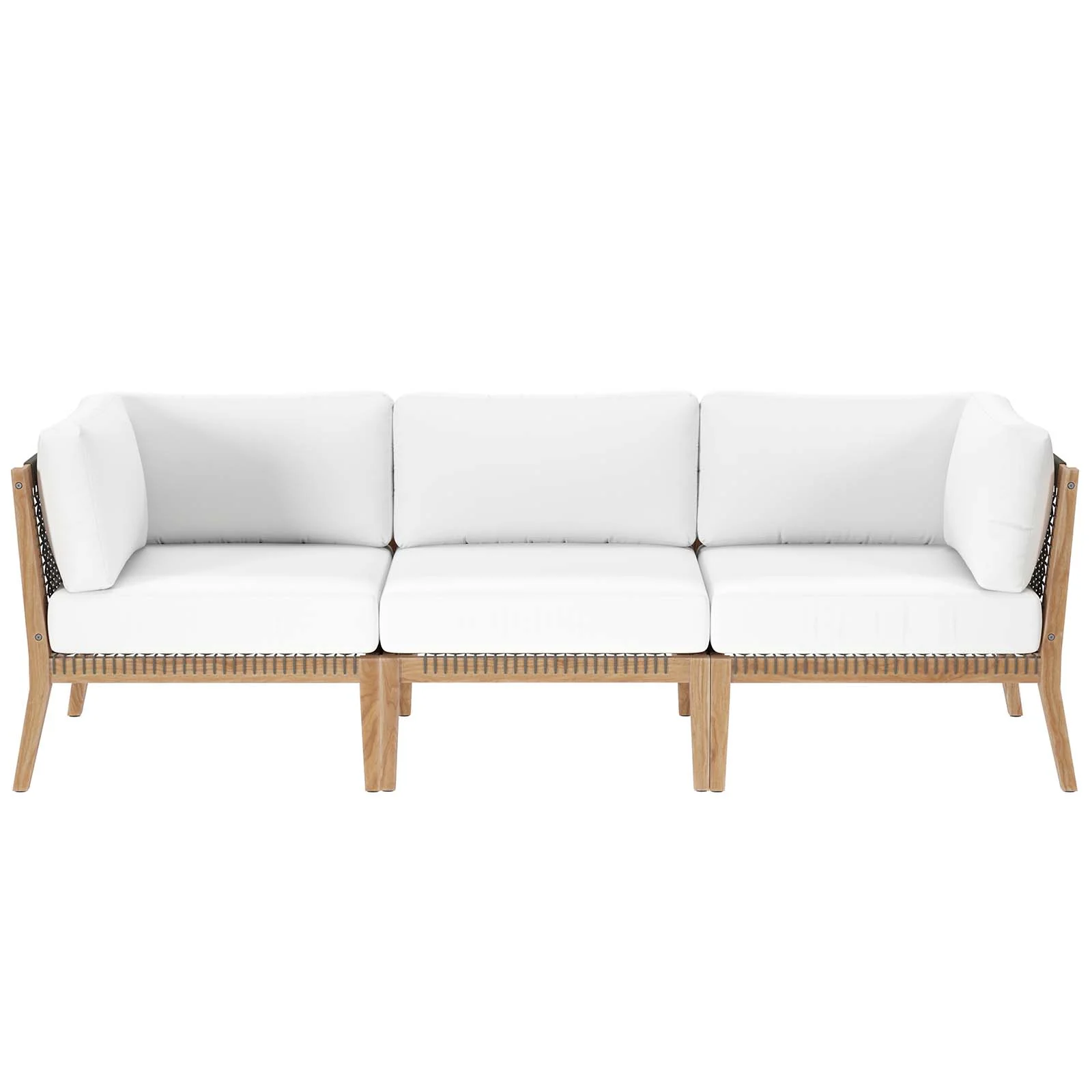 Clearwater Outdoor Patio Teak Wood Sofa By Modway - EEI-6120 - Image 31