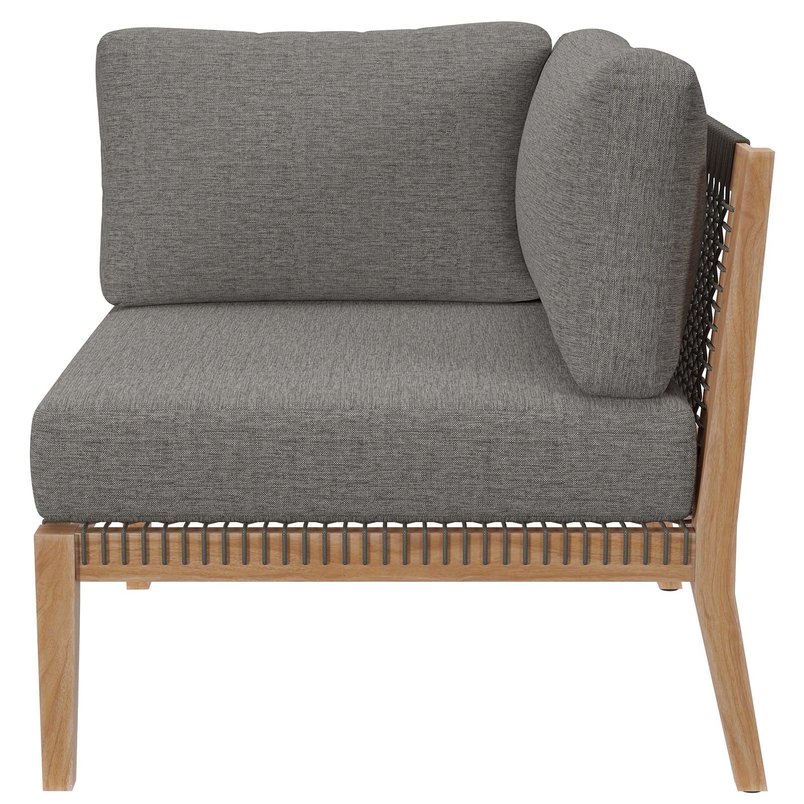 Clearwater Outdoor Patio Teak Wood Sofa By Modway - EEI-6120 - Image 6