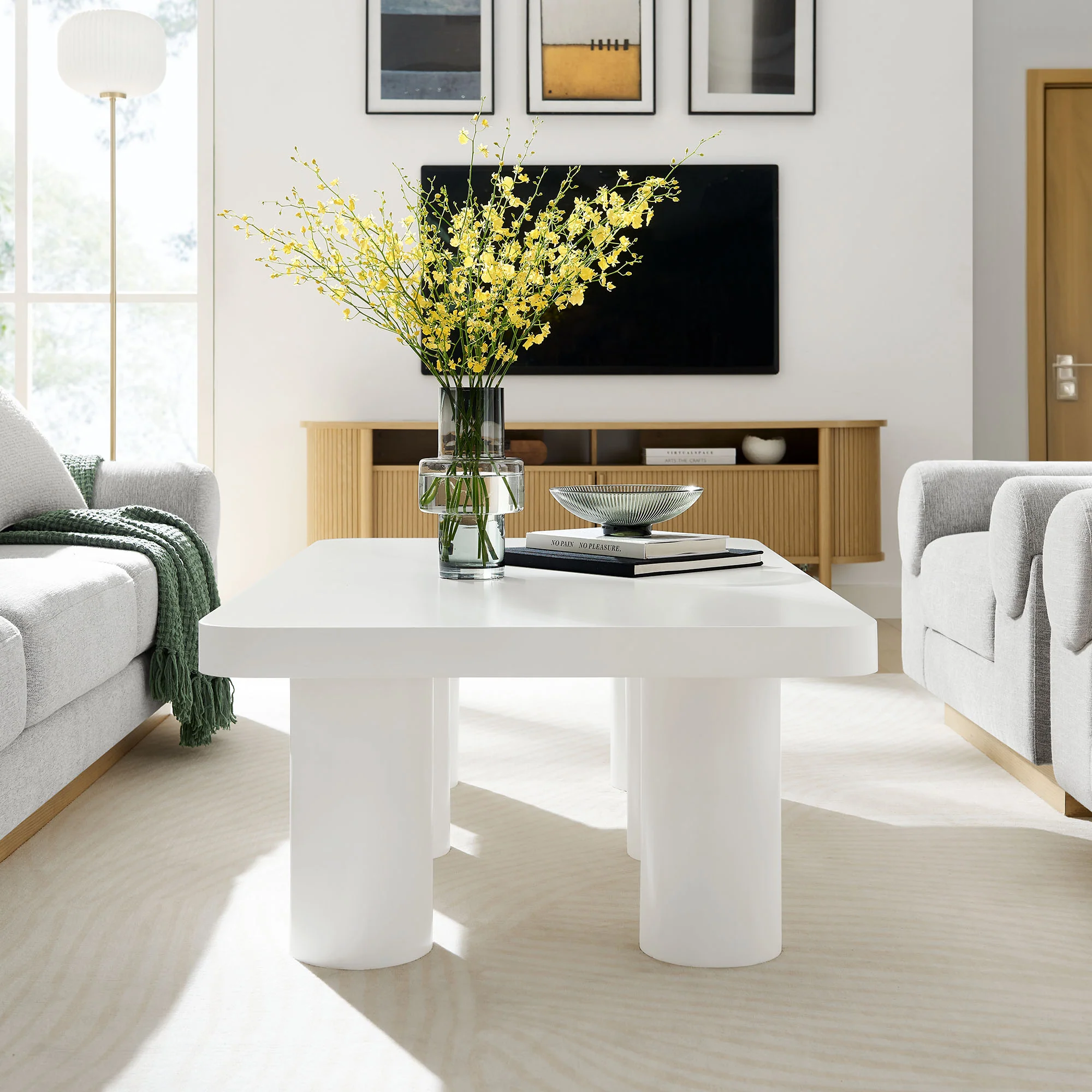 Cleo 54Ó Rectangular Coffee Table by Modway - Image 8