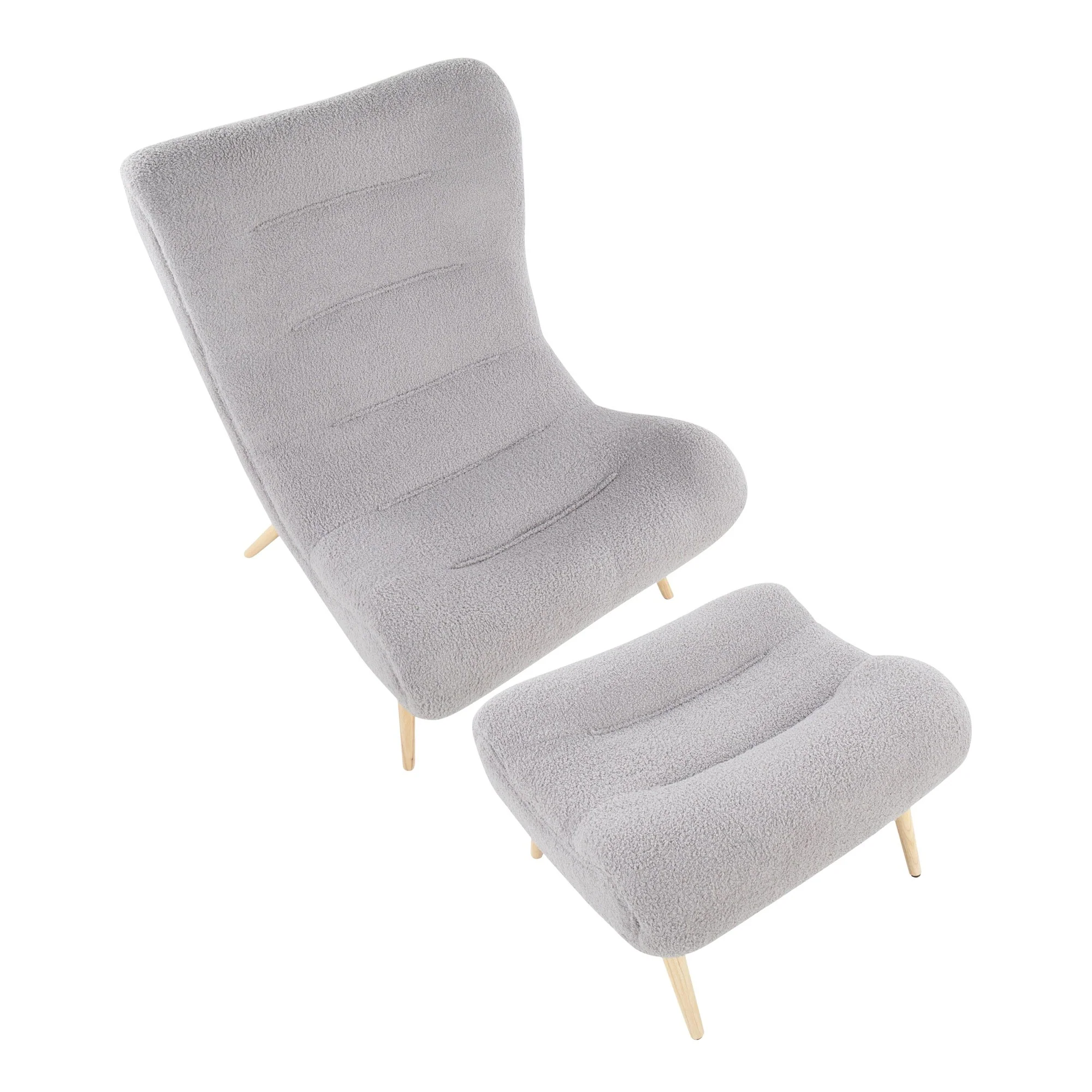 Cloud Chair Gray By LumiSource - Image 2