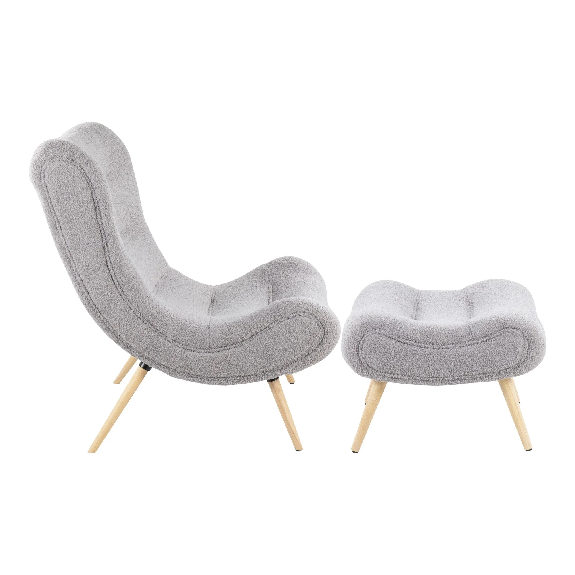 Cloud Chair Gray By LumiSource - Image 4