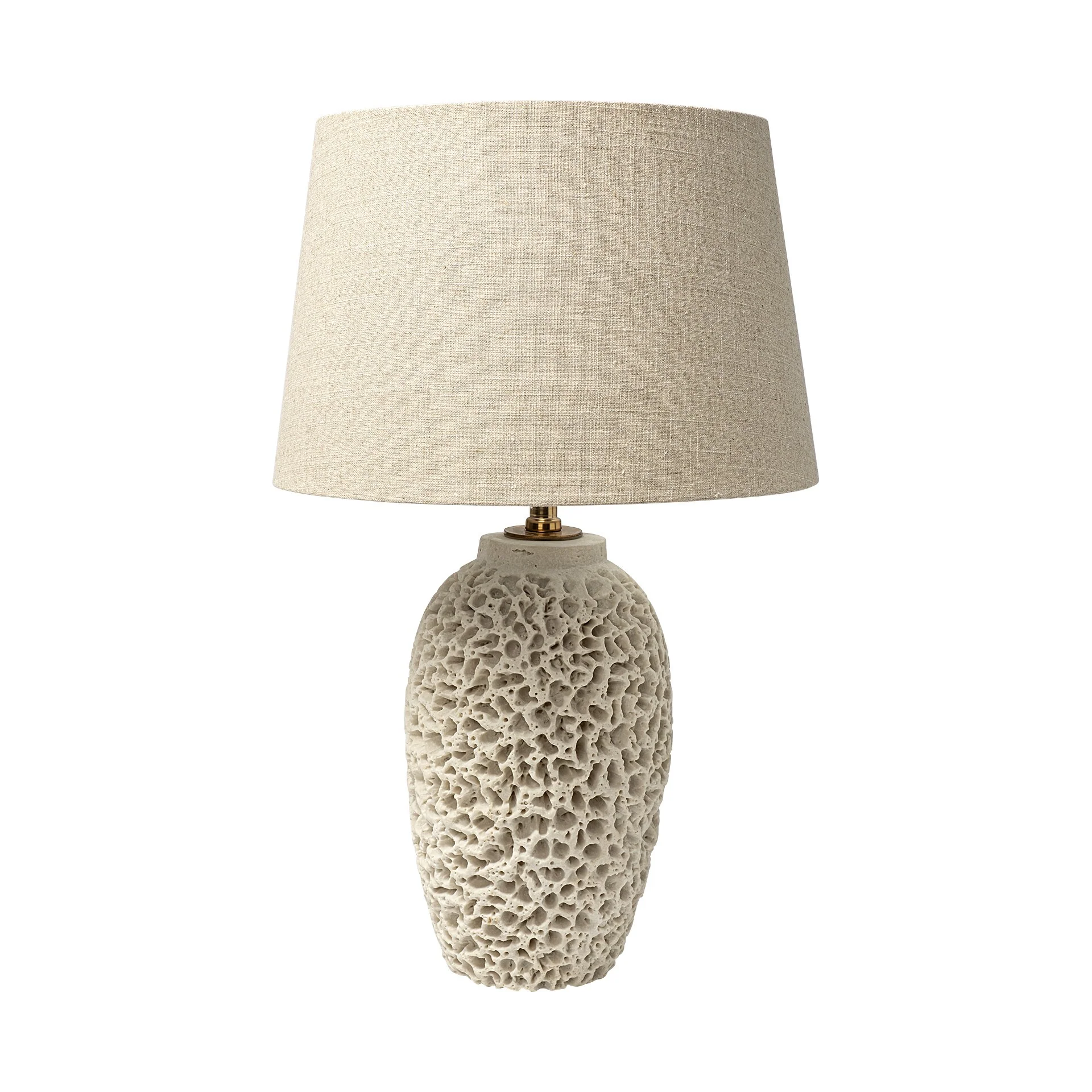 Coastal Beige Faux Coral Table Lamp By Homeroots - Image 2