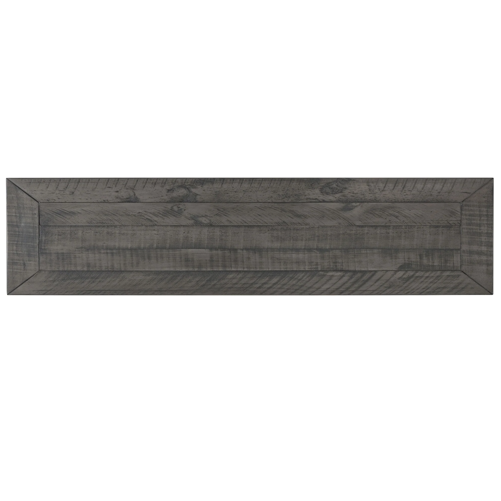 Coastal Rectangular Wooden Console Table With 2 Drawers, White And Gray By Benzara - Image 3