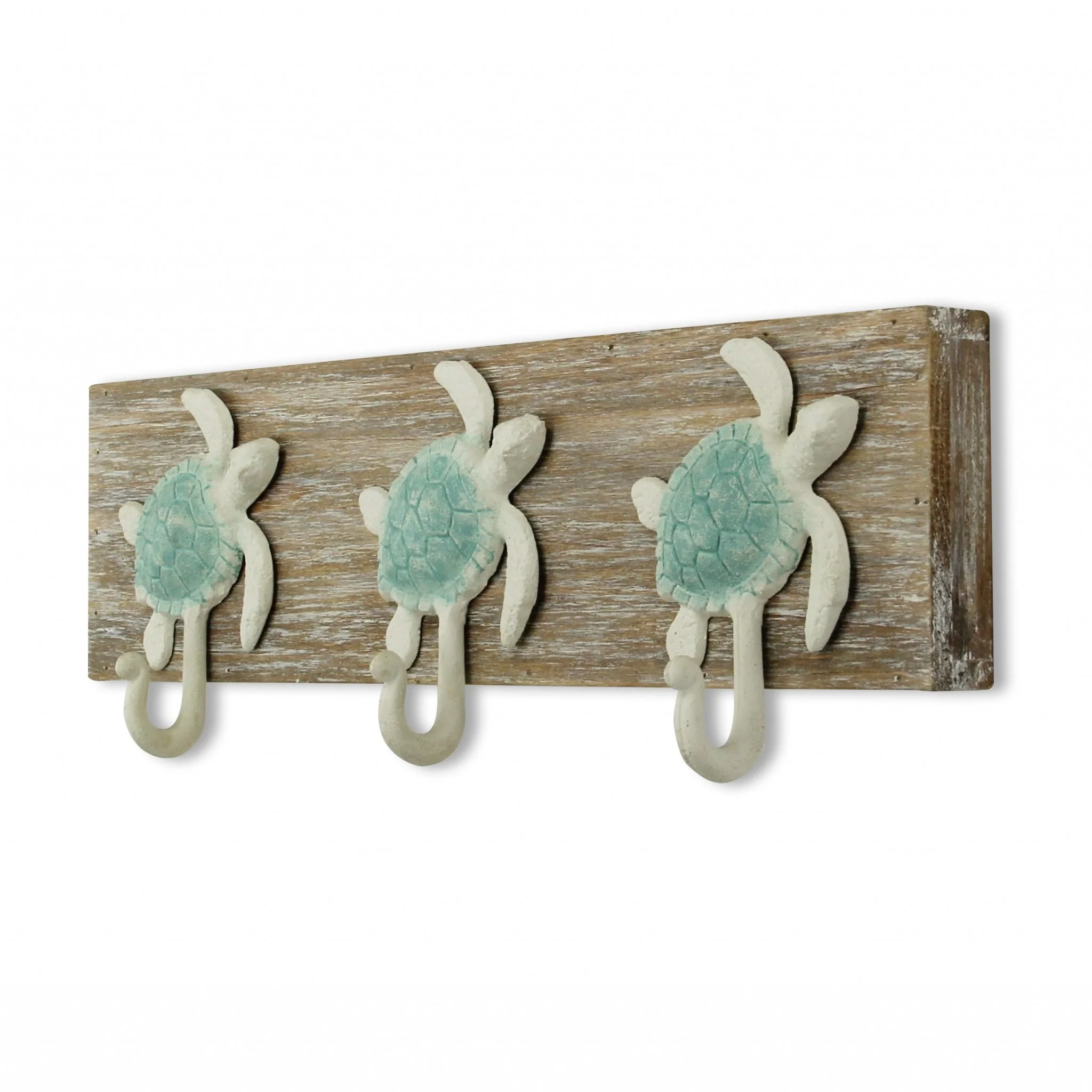 Coastal Sea Turtle Three Hook Coat Hanger By Homeroots - Image 3
