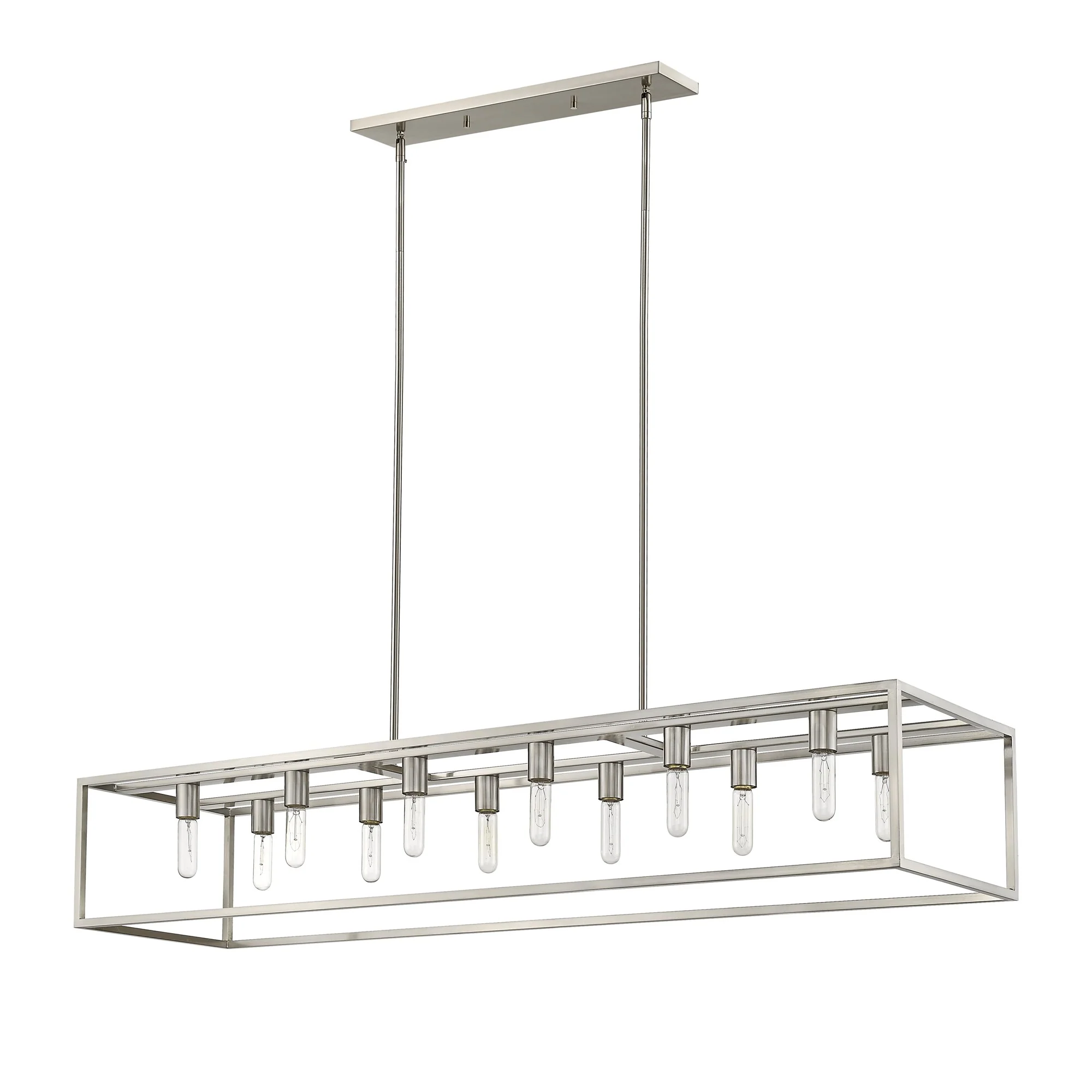 Cobar 12-Light Satin Nickel Island Pendant By Homeroots - Image 2