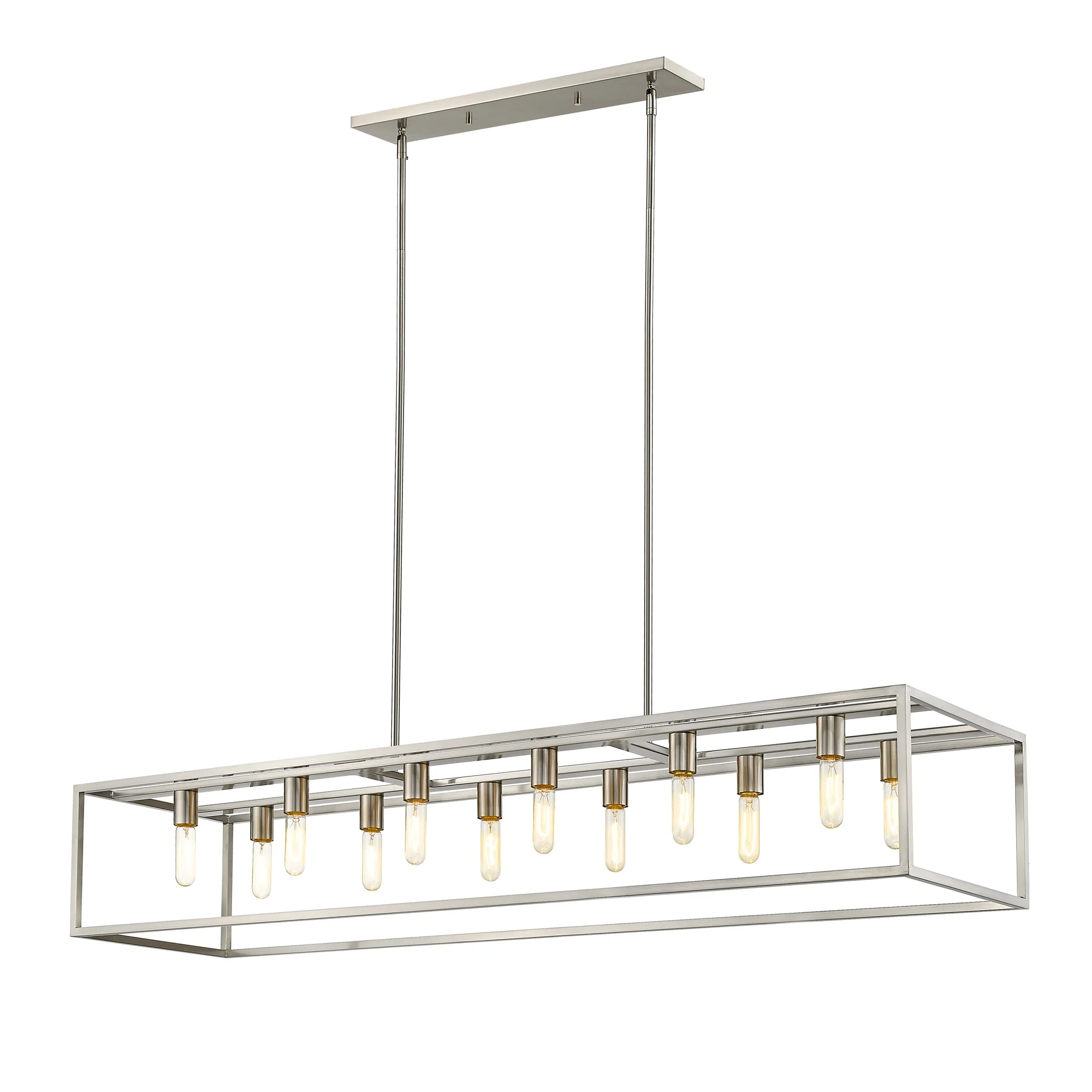 Cobar 12-Light Satin Nickel Island Pendant By Homeroots - Image 3