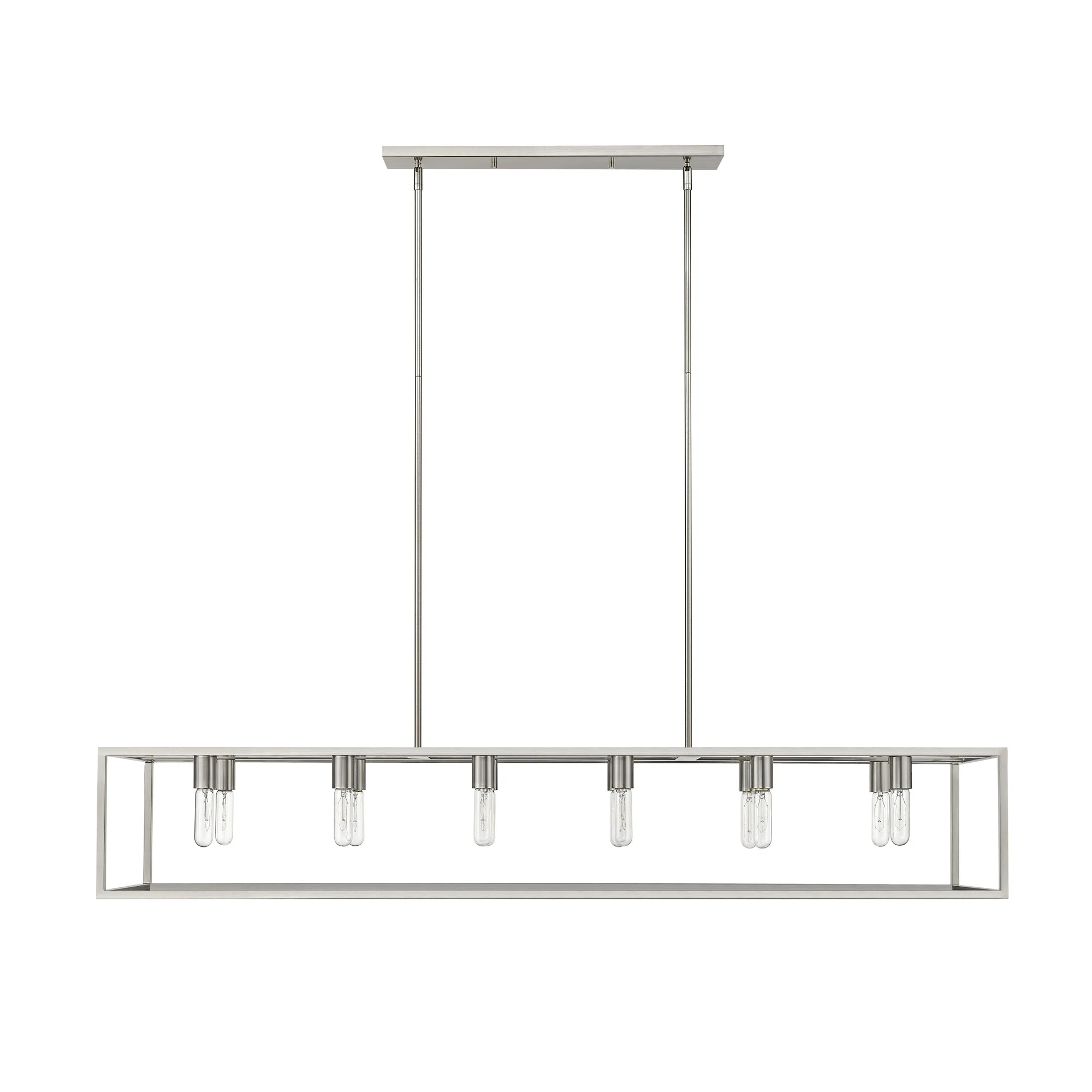 Cobar 12-Light Satin Nickel Island Pendant By Homeroots - Image 4