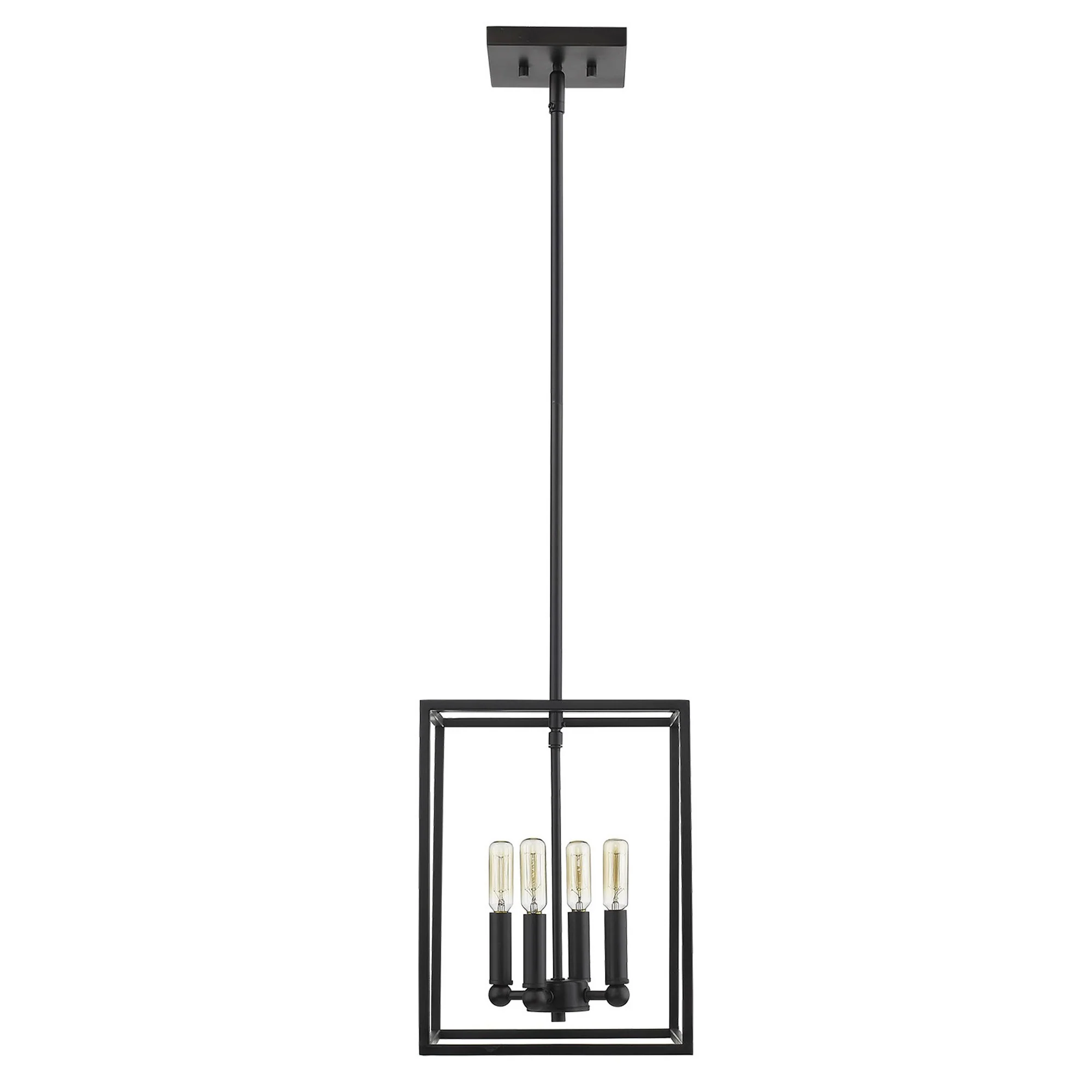Cobar 4-Light Matte Black Pendant By Homeroots - Image 3