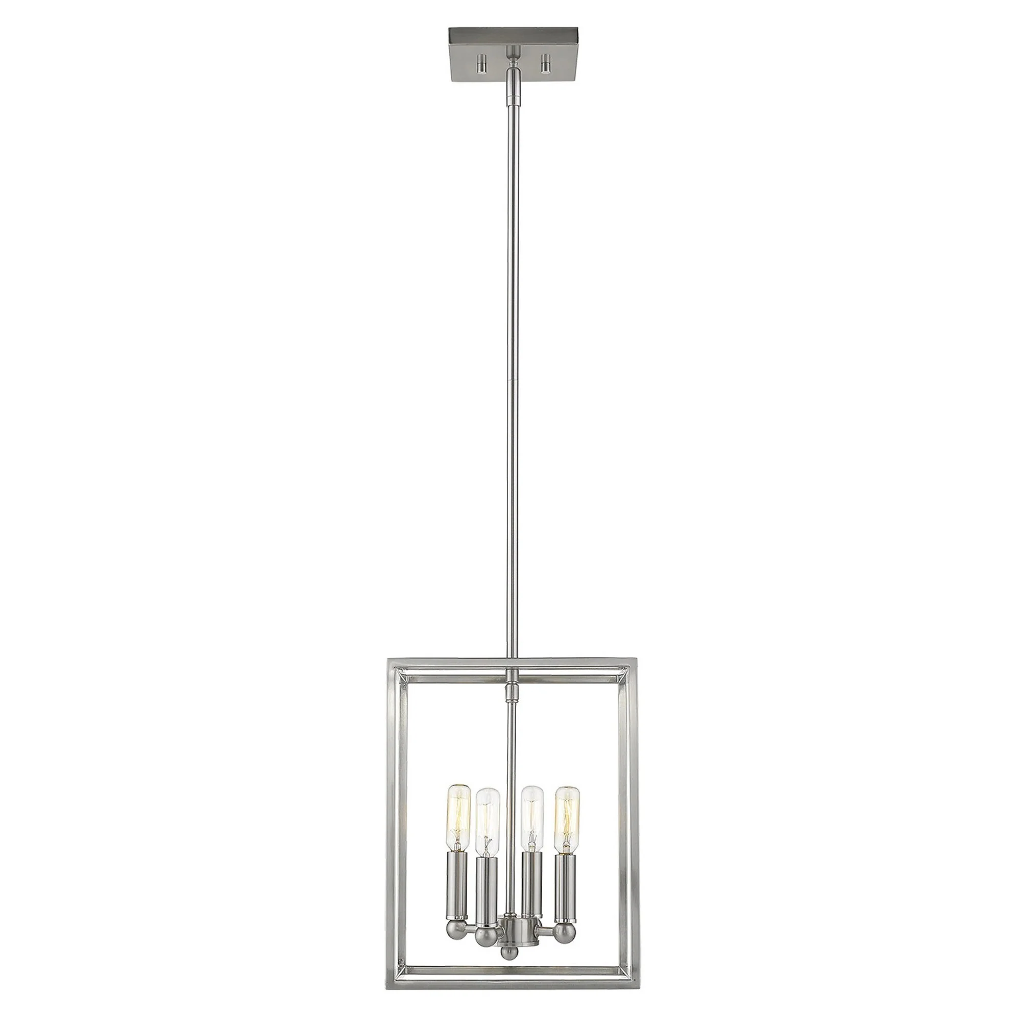 Cobar 4-Light Satin Nickel Pendant By Homeroots - Image 4