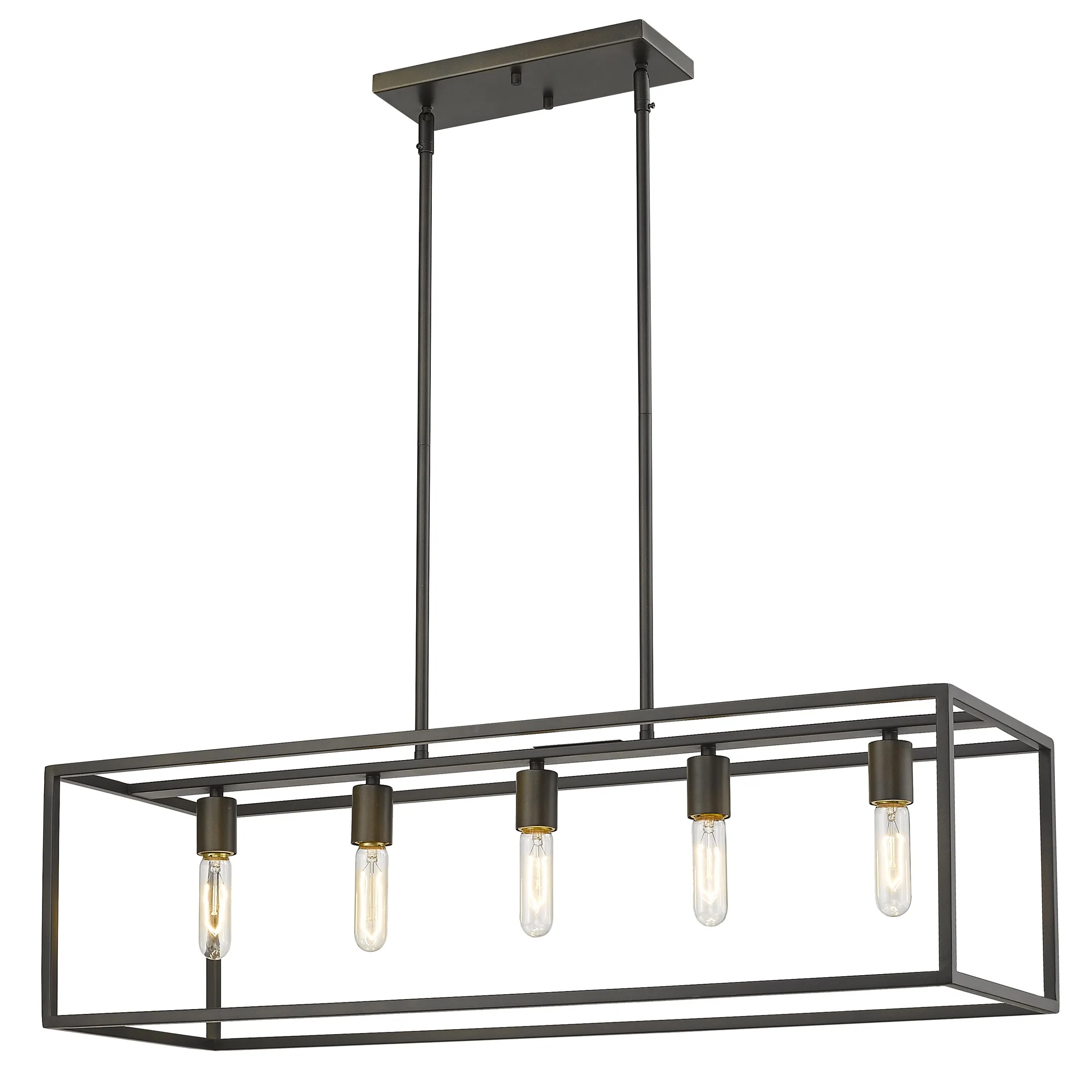 Cobar 5-Light Soil-Rubbed Bronze Island Pendant By Homeroots - Image 2