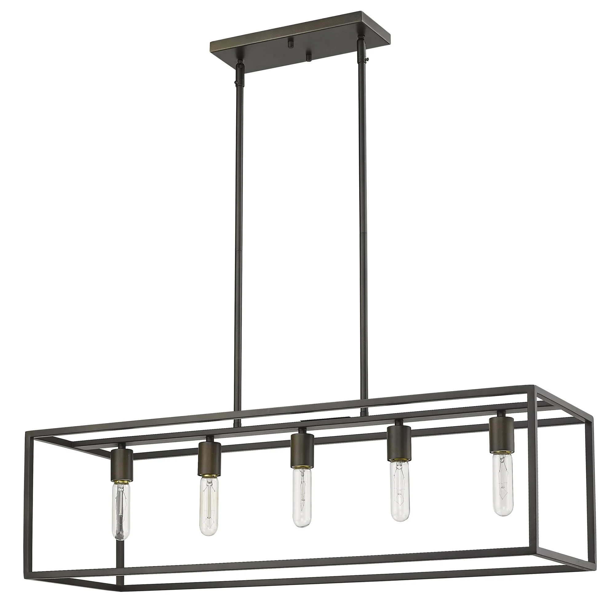 Cobar 5-Light Soil-Rubbed Bronze Island Pendant By Homeroots - Image 3