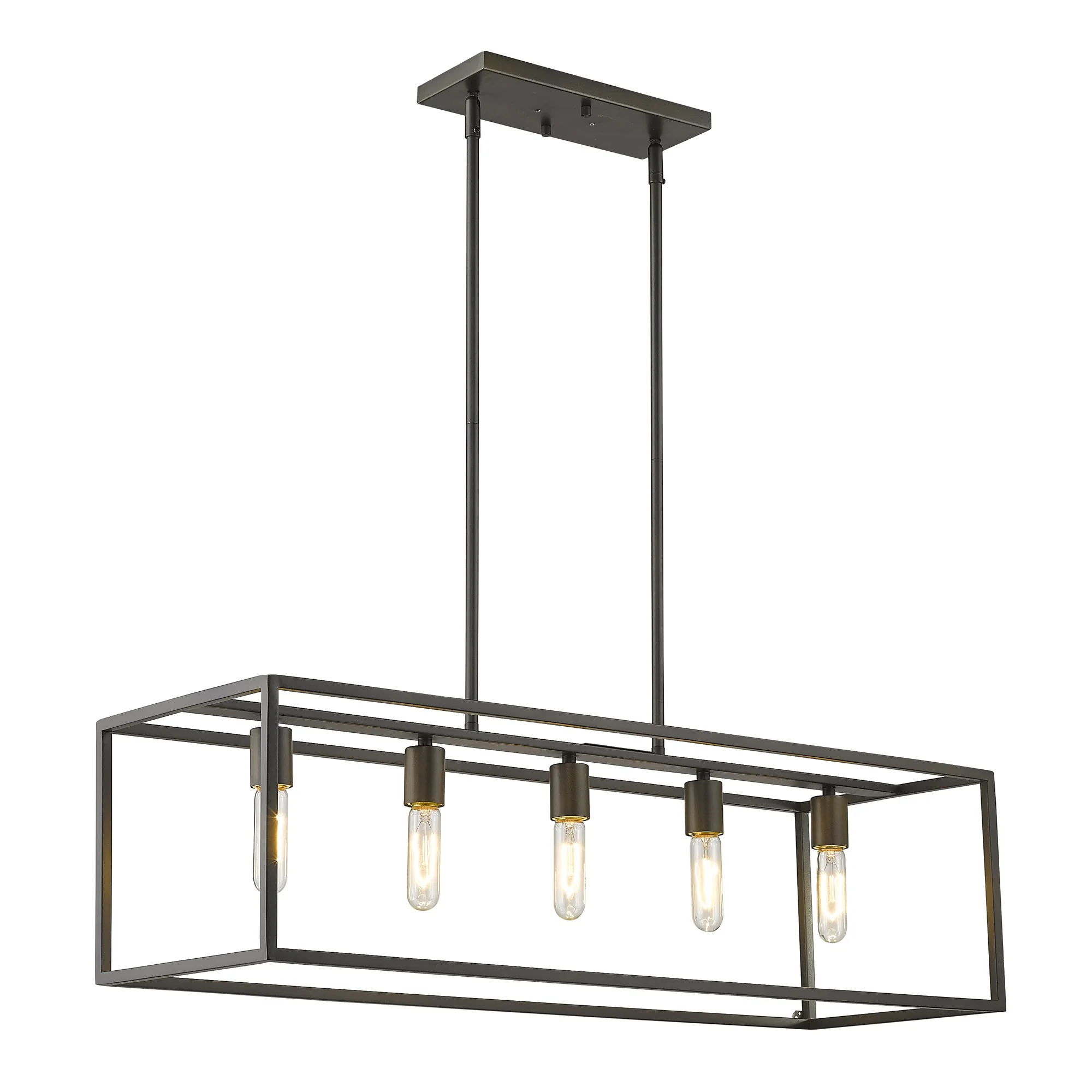 Cobar 5-Light Soil-Rubbed Bronze Island Pendant By Homeroots - Image 4