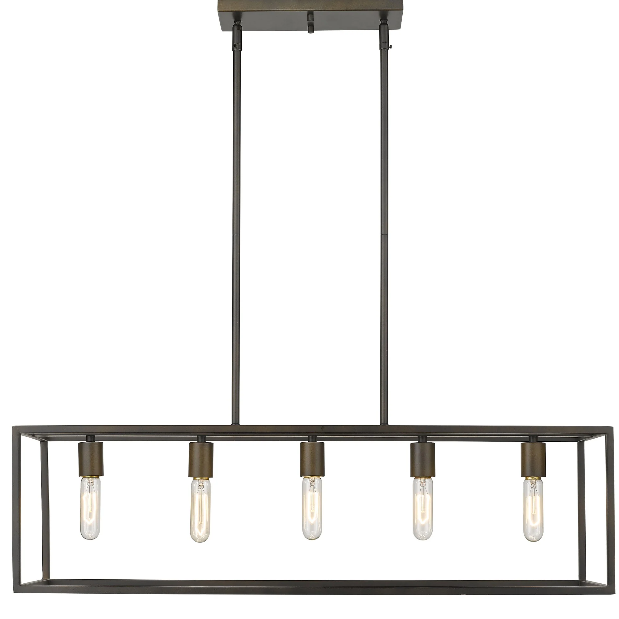 Cobar 5-Light Soil-Rubbed Bronze Island Pendant By Homeroots - Image 5