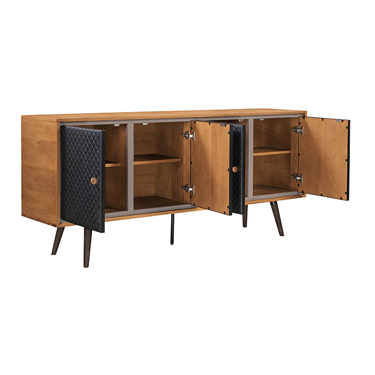 Coco Rustic 2 piece set with Dining Table and Sideboard in Balsamico  By Armen Living - Image 3