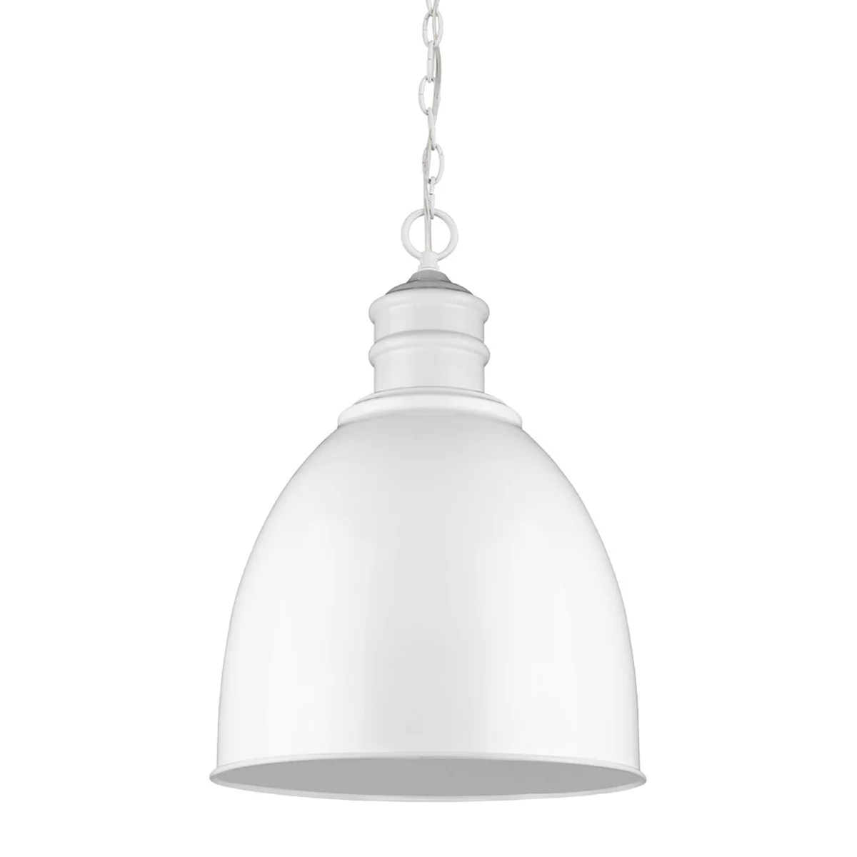Colby 1-Light White Pendant By Homeroots - Image 2