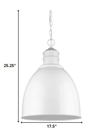 Colby 1-Light White Pendant By Homeroots - Image 5