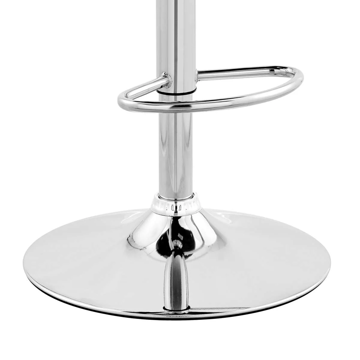Colby Adjustable Gray Faux Leather and Black Finish Bar Stool By Armen Living - Image 24