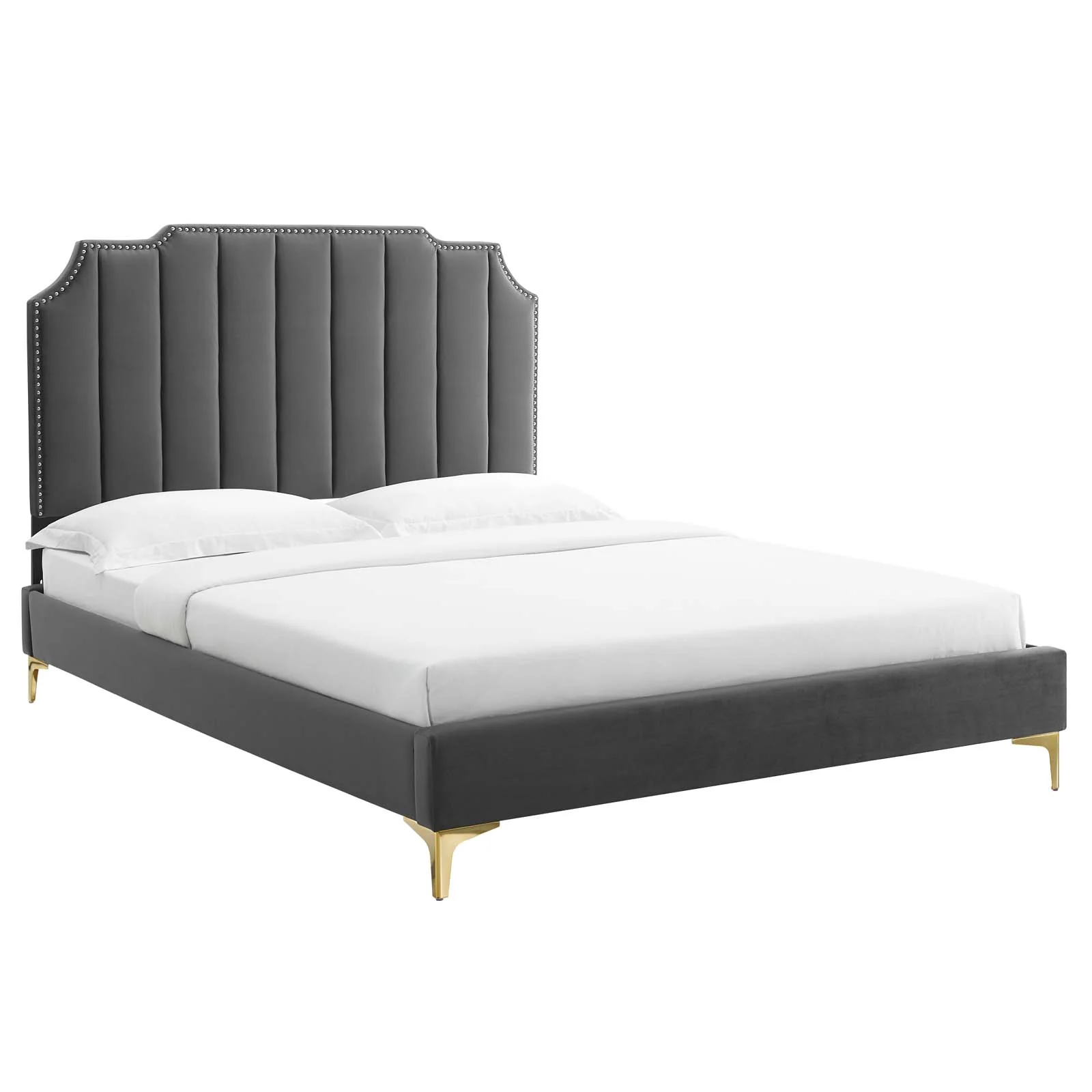 Colette Full Performance Velvet Platform Bed By Modway - MOD-6888 - Image 2