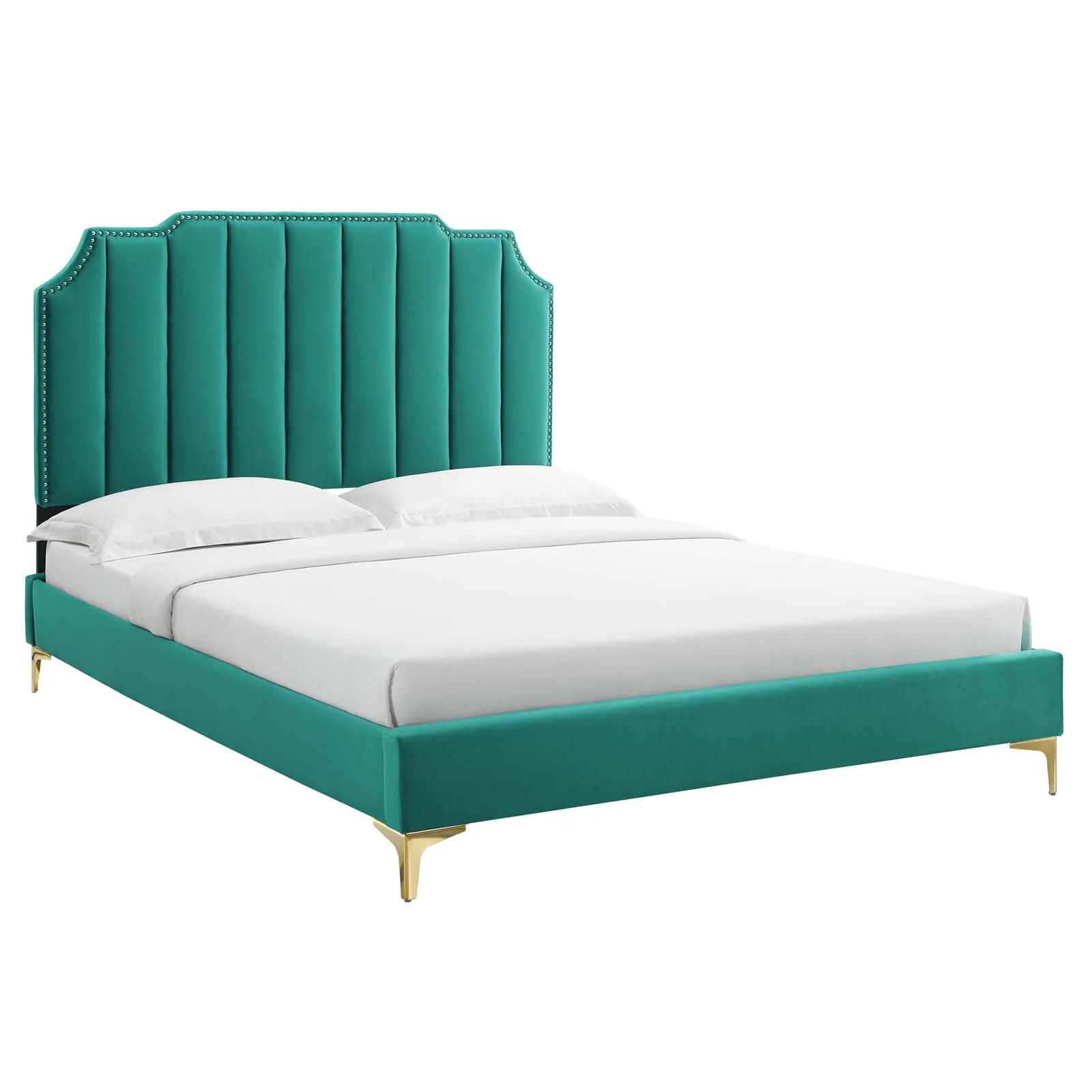 Colette Full Performance Velvet Platform Bed By Modway - MOD-6888 - Image 97