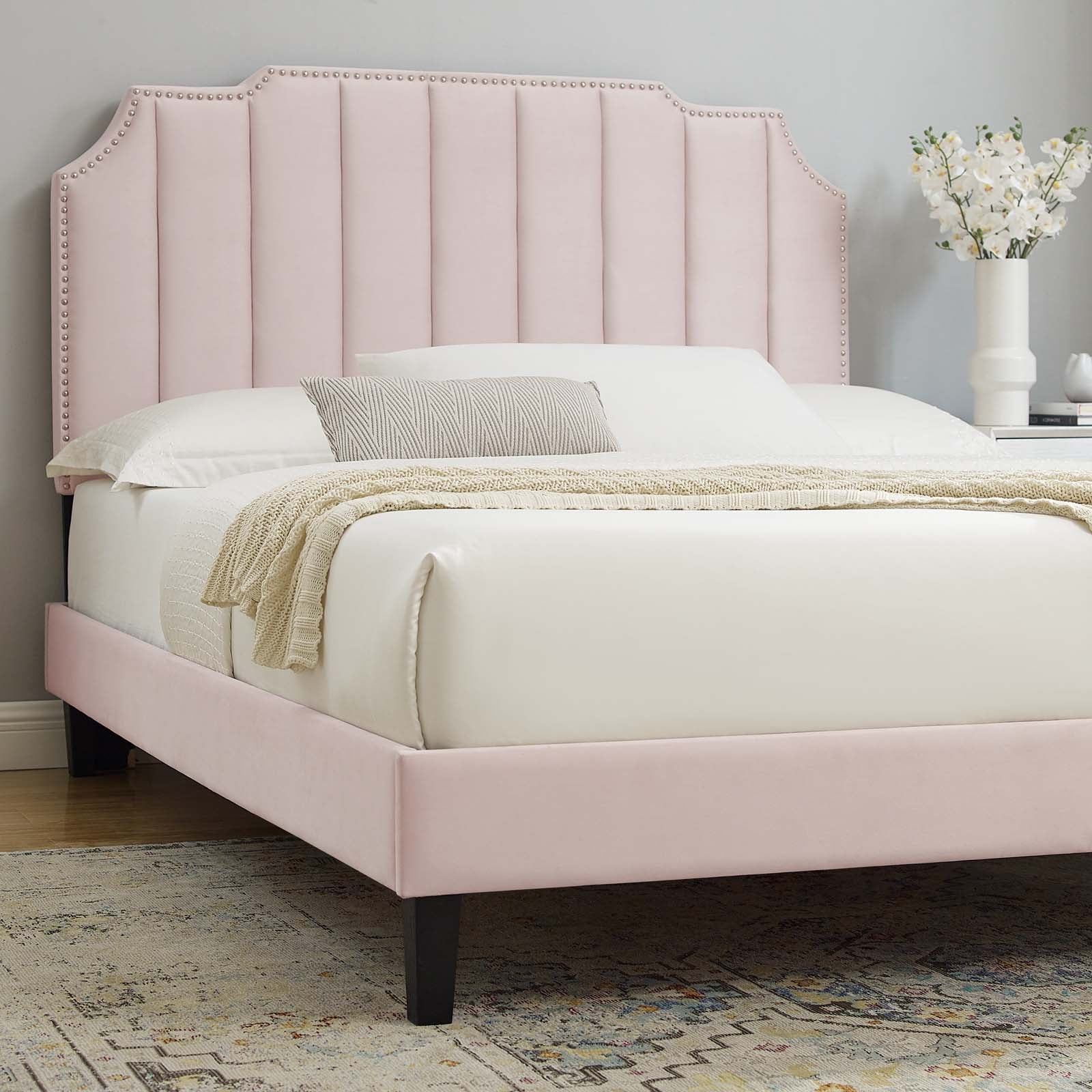 Colette Full Performance Velvet Platform Bed By Modway - MOD-6890 - Image 88