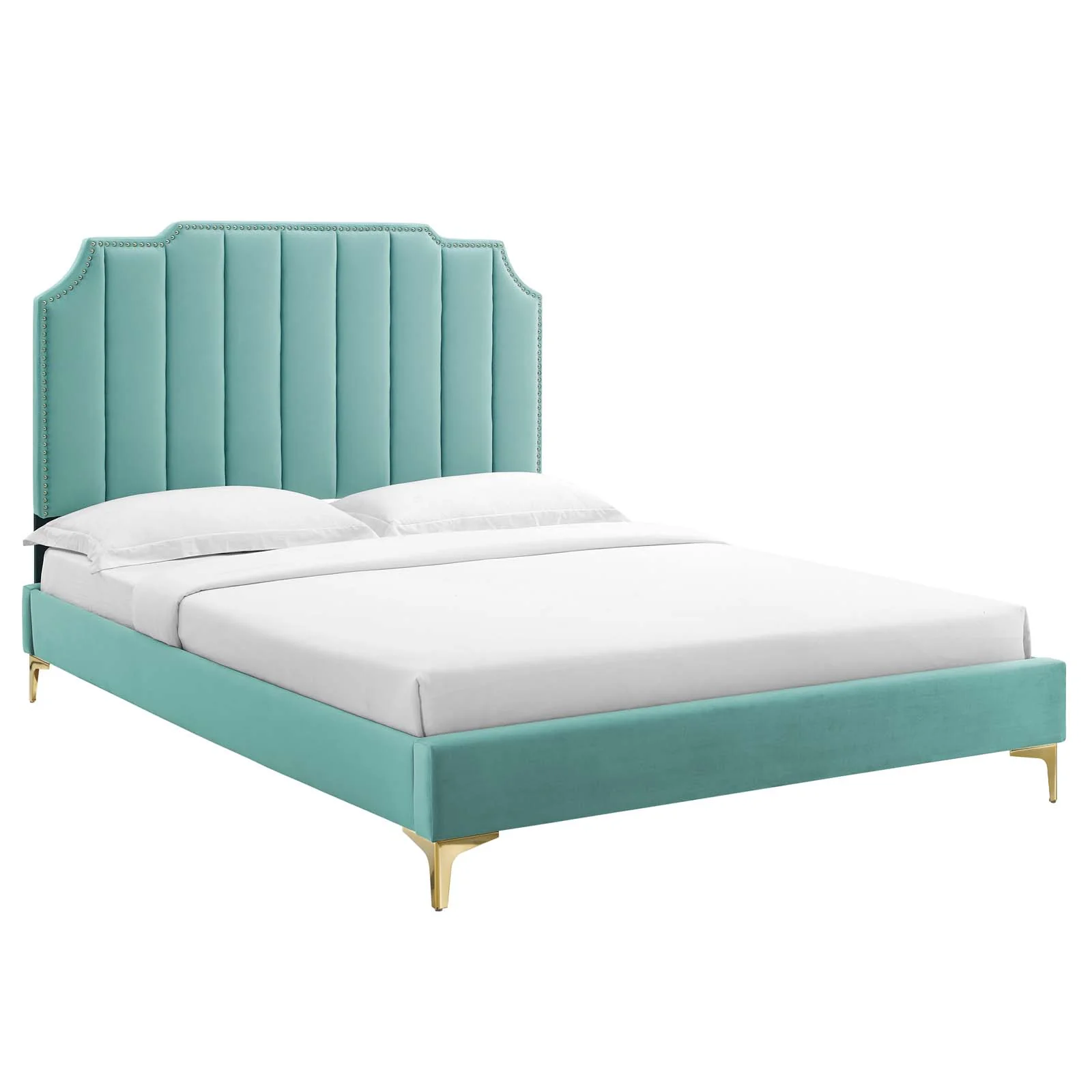 Colette King Performance Velvet Platform Bed By Modway - MOD-6894 - Image 49